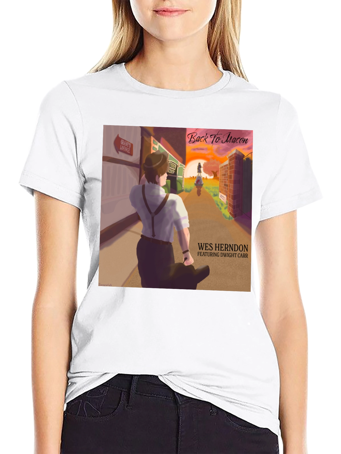 Back to Macon T-Shirt - Wes Herndon Album Art