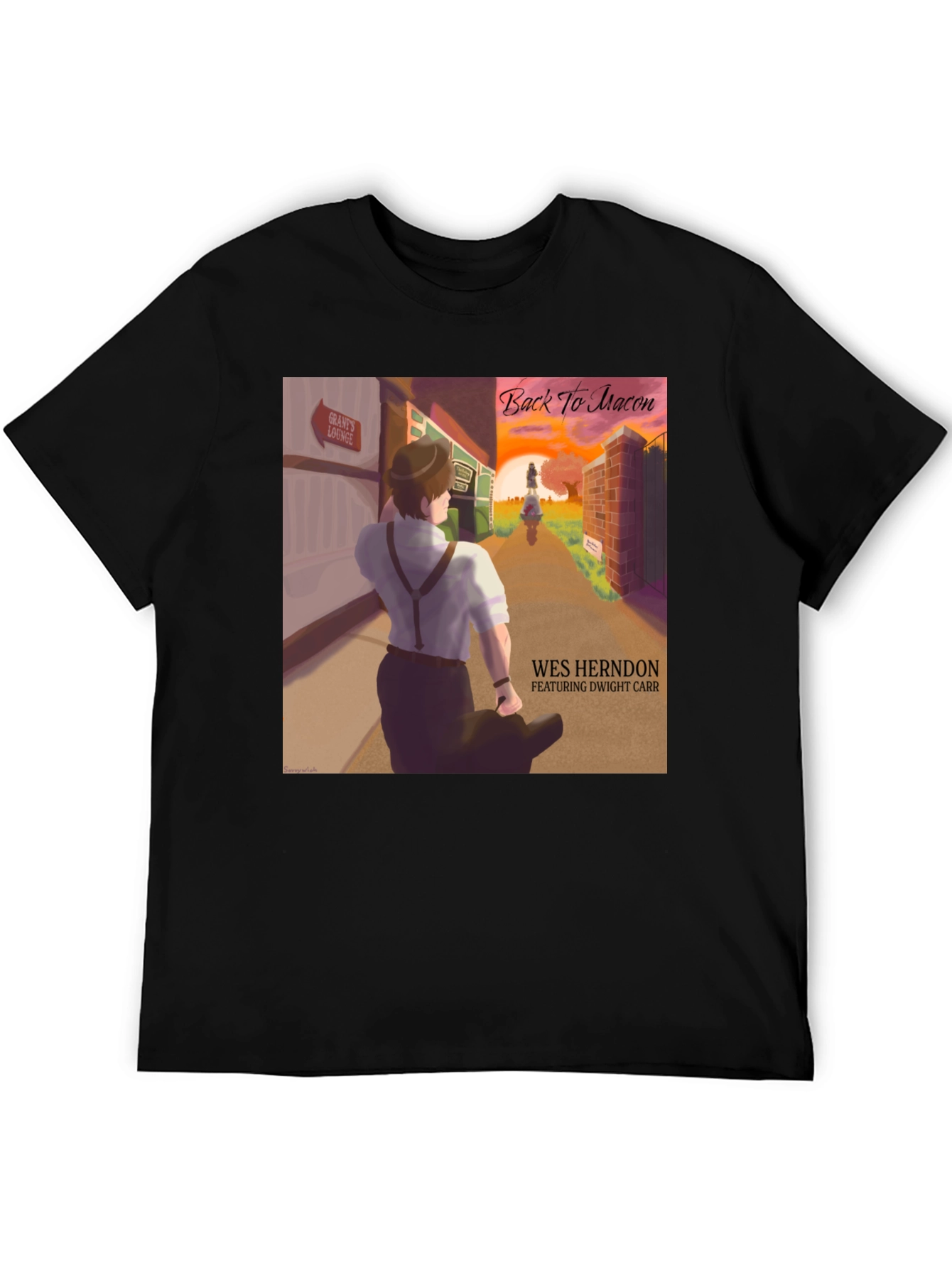 Back to Macon T-Shirt - Wes Herndon Album Art