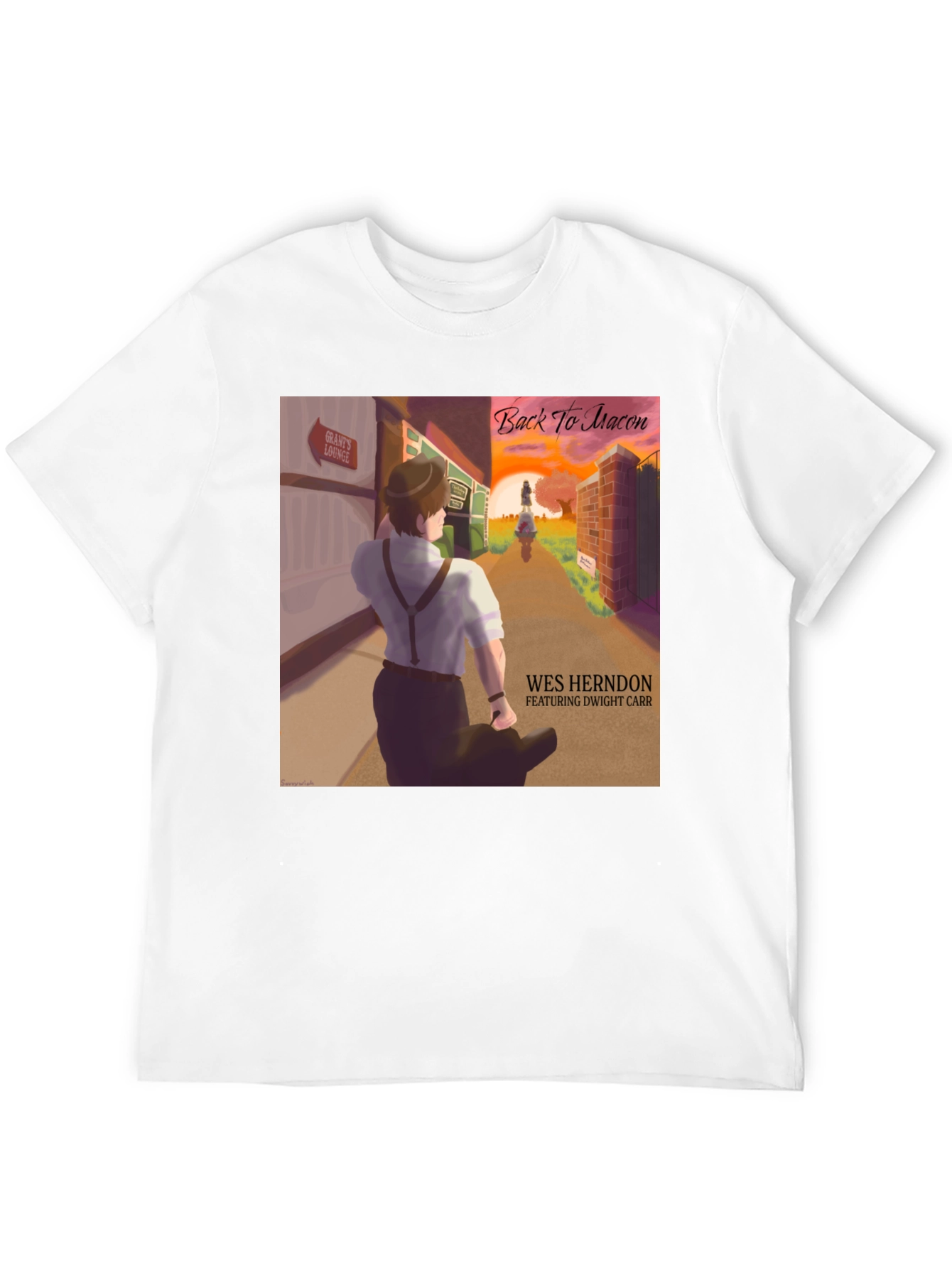 Back to Macon T-Shirt - Wes Herndon Album Art