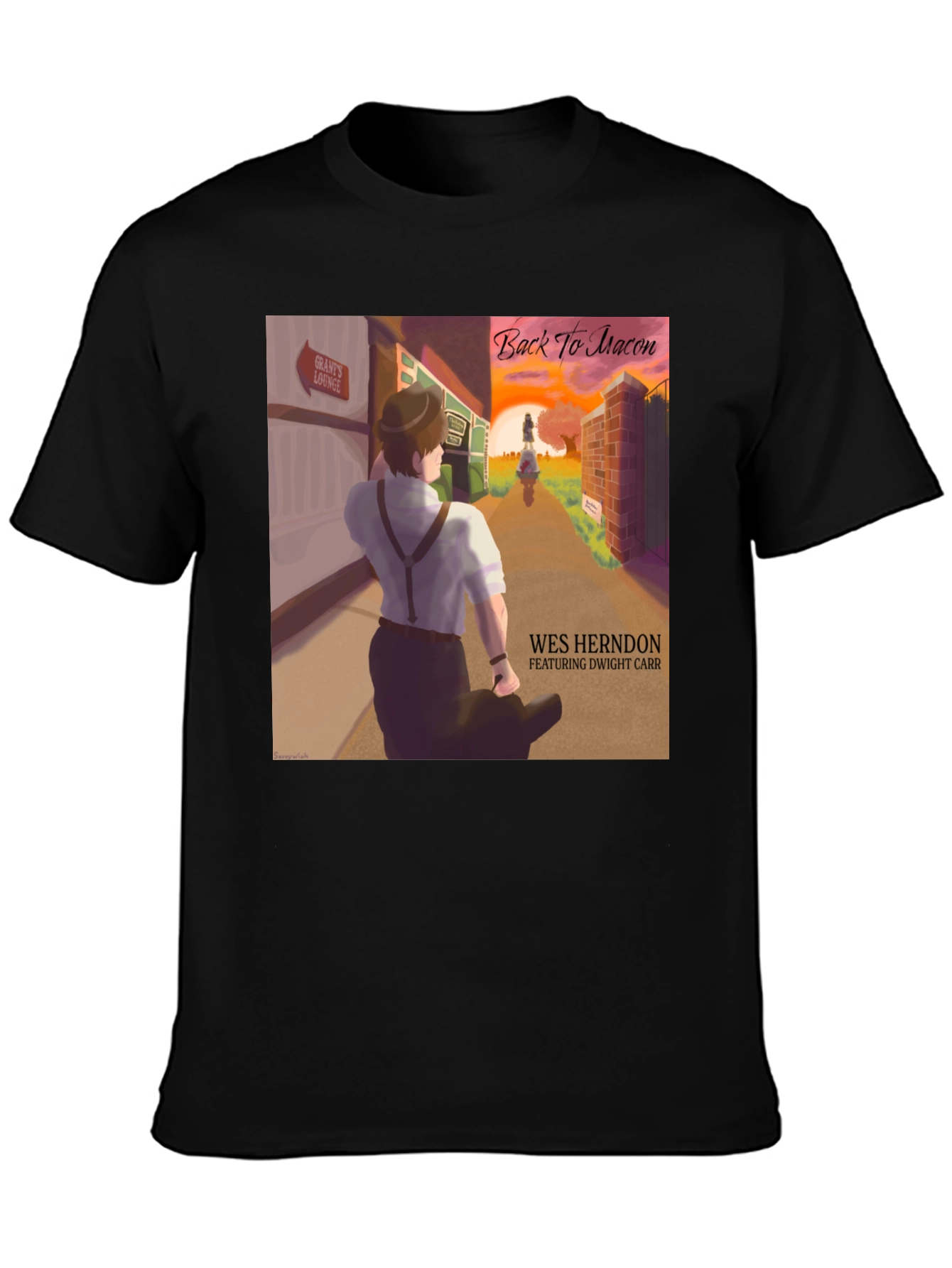 Back to Macon T-Shirt - Wes Herndon Album Art