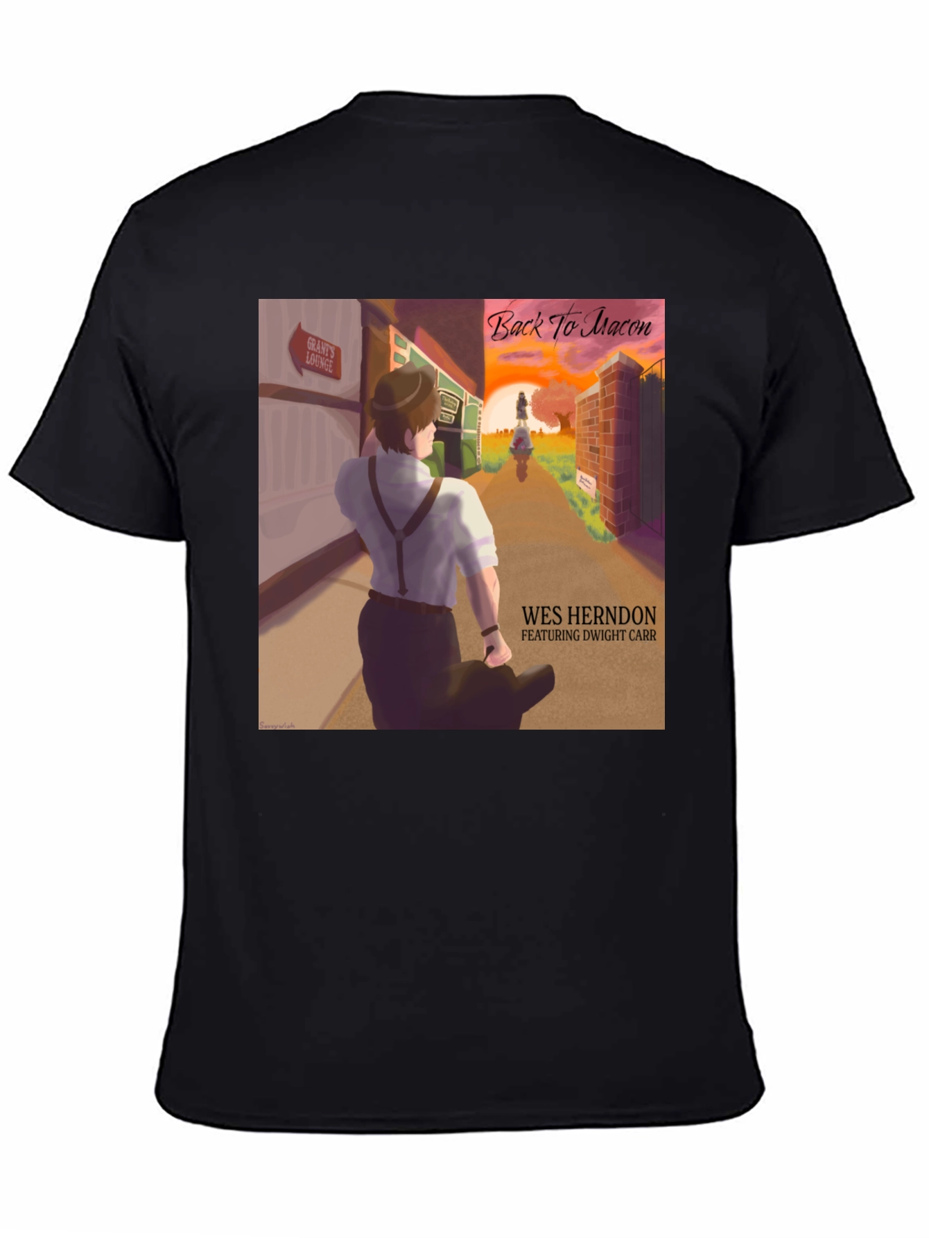 Back to Macon T-Shirt - Wes Herndon Album Art