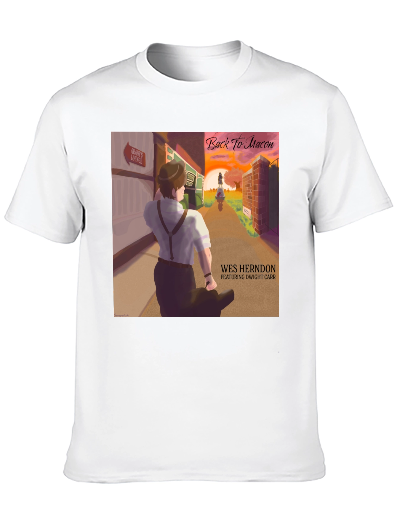 Back to Macon T-Shirt - Wes Herndon Album Art