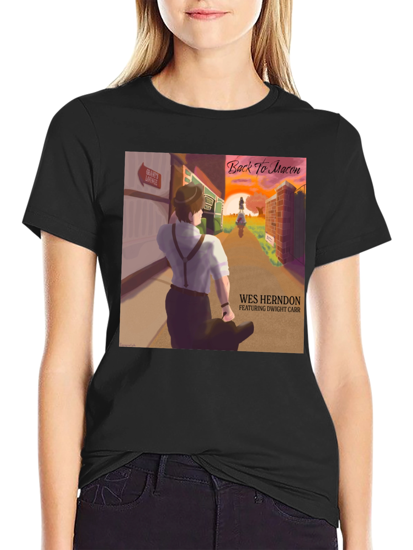 Back to Macon T-Shirt - Wes Herndon Album Art