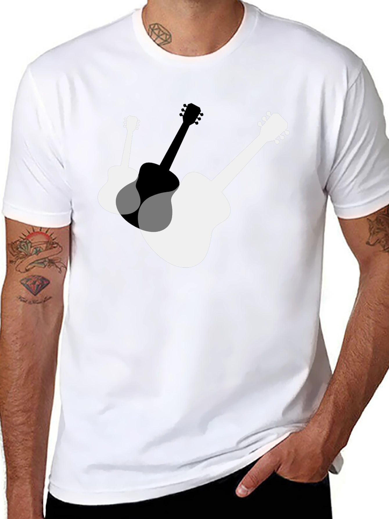 Guitar Graphic Tee - Music Lovers T-Shirt