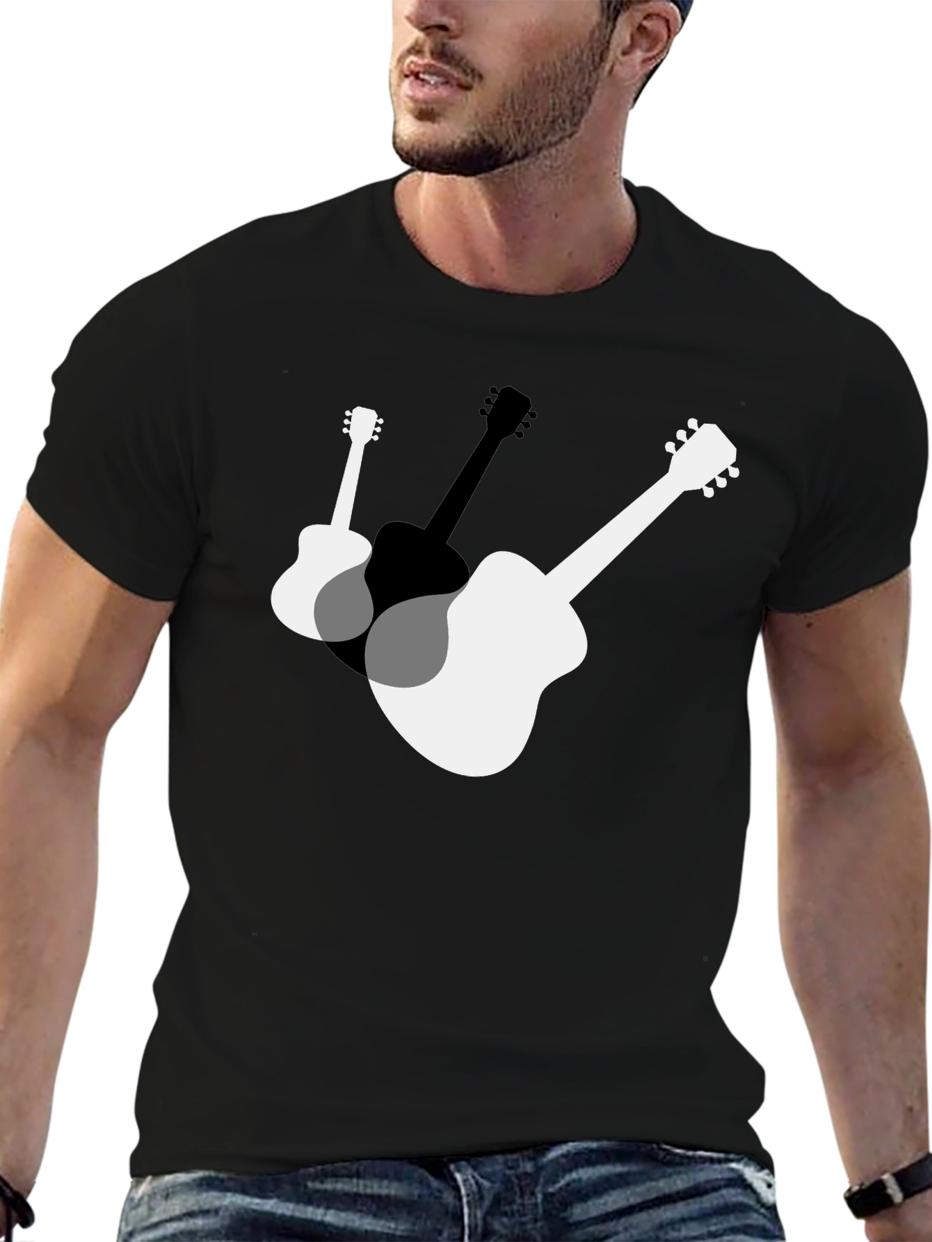 Guitar Graphic Tee - Music Lovers T-Shirt