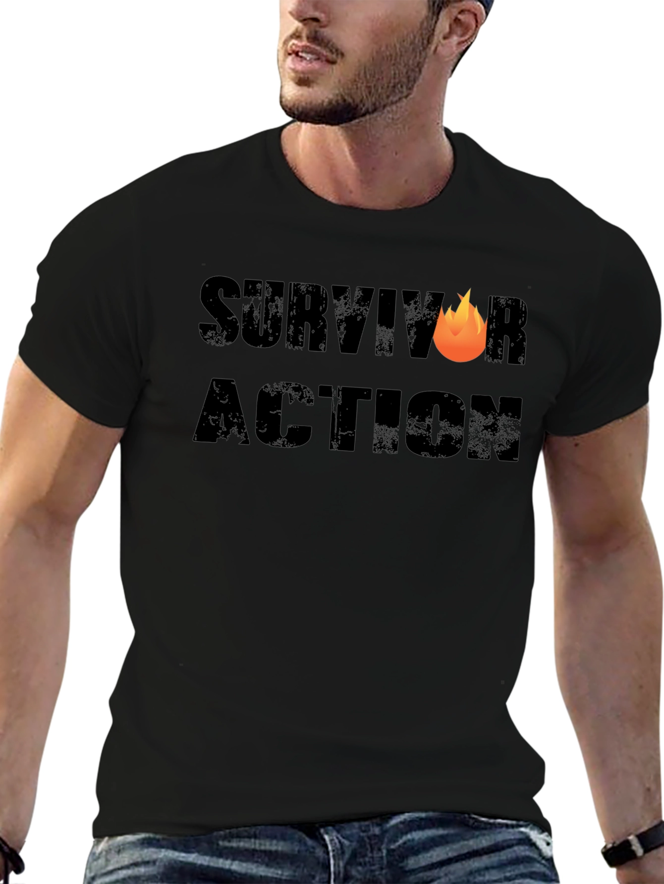 Survivor Action T-Shirt - Bold Design