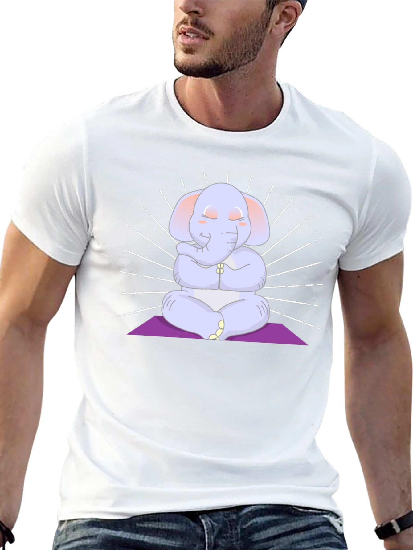 Zen Elephant Graphic T-Shirt