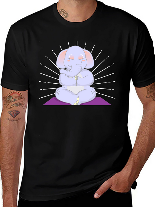 Zen Elephant Graphic T-Shirt