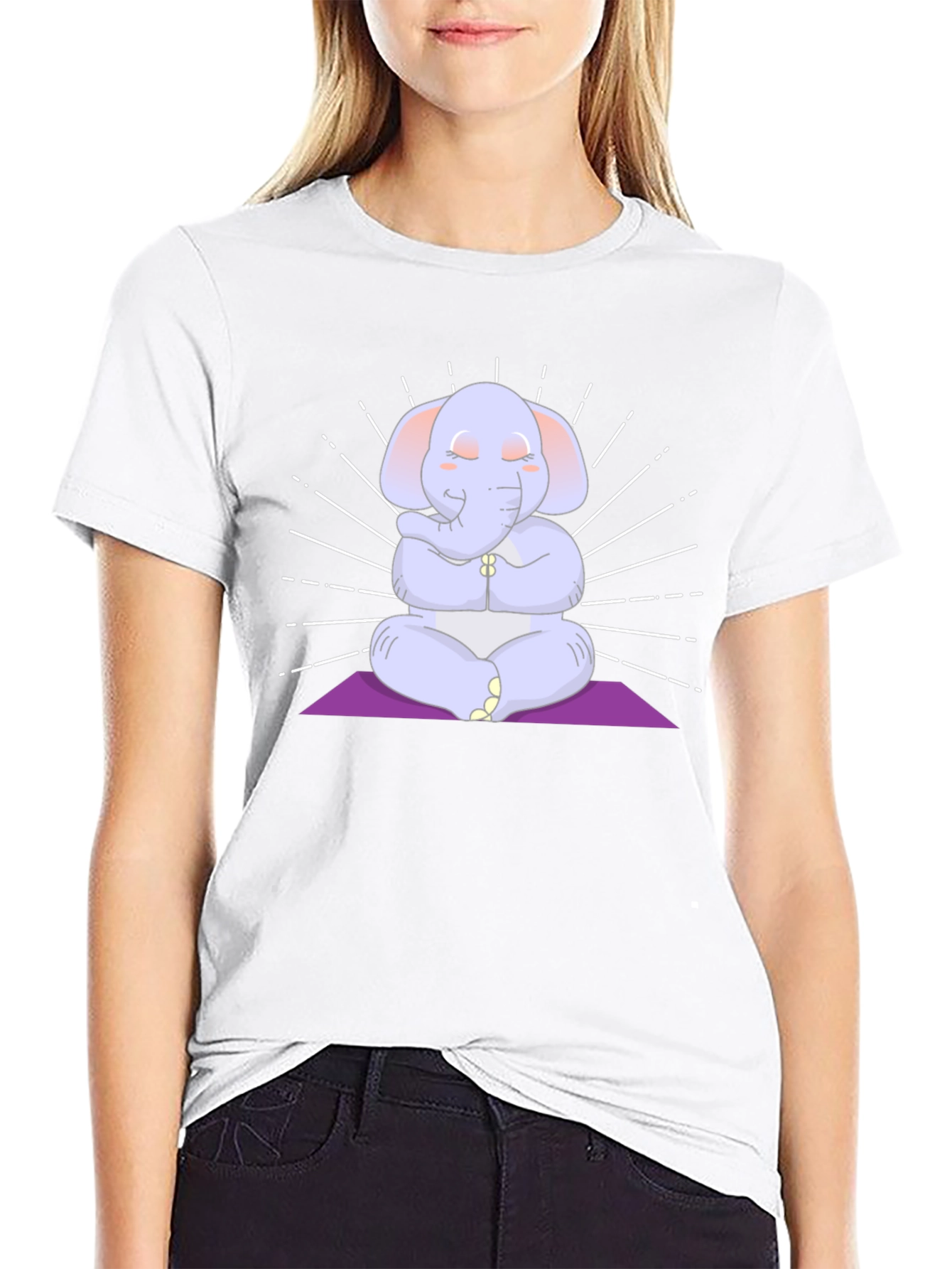 Zen Elephant Graphic T-Shirt