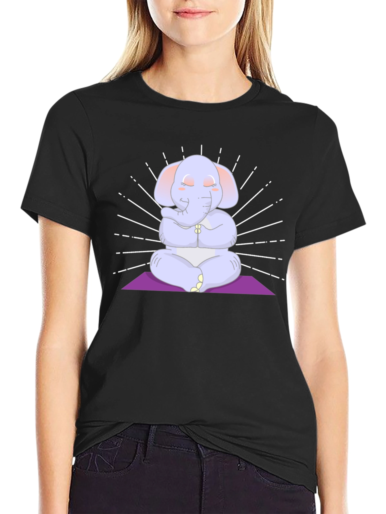 Zen Elephant Graphic T-Shirt