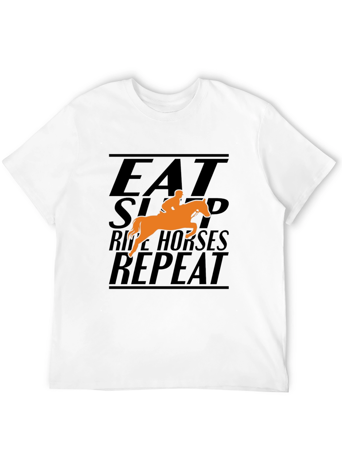 Eat Sleep Ride Horses Repeat Graphic T-Shirt