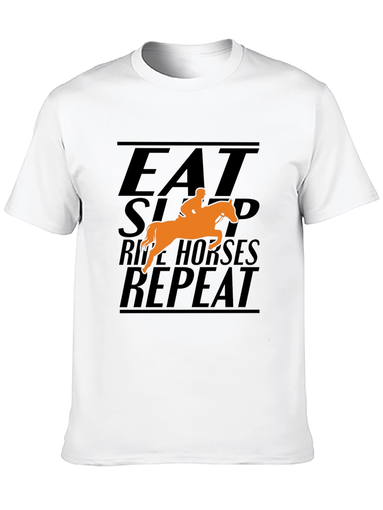 Eat Sleep Ride Horses Repeat Graphic T-Shirt