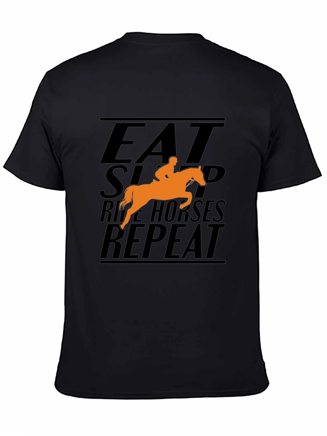 Eat Sleep Ride Horses Repeat Graphic T-Shirt