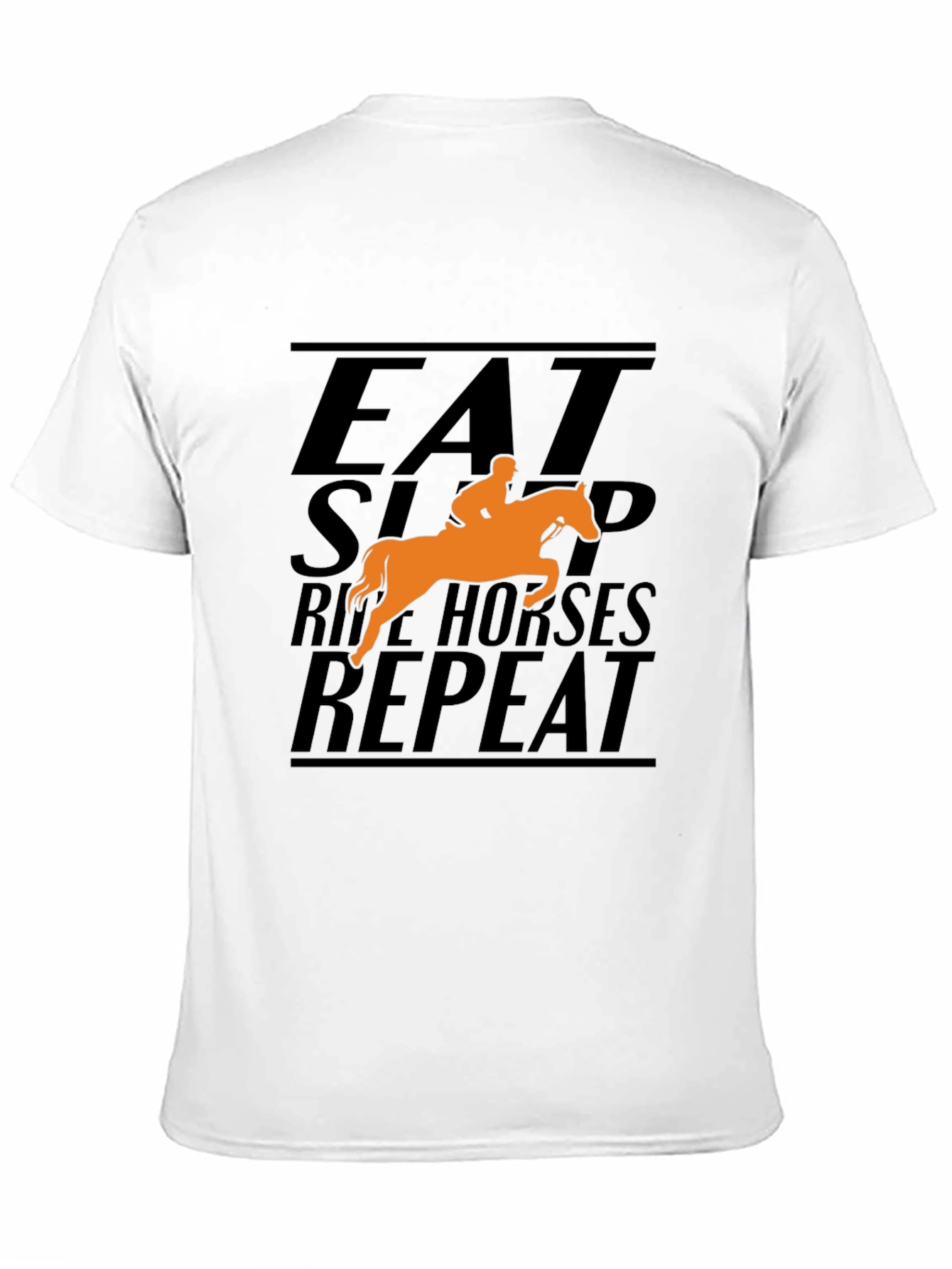 Eat Sleep Ride Horses Repeat Graphic T-Shirt