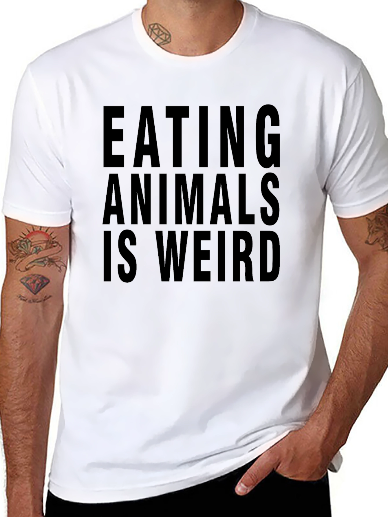 Eating Animals Is Weird Graphic T-Shirt