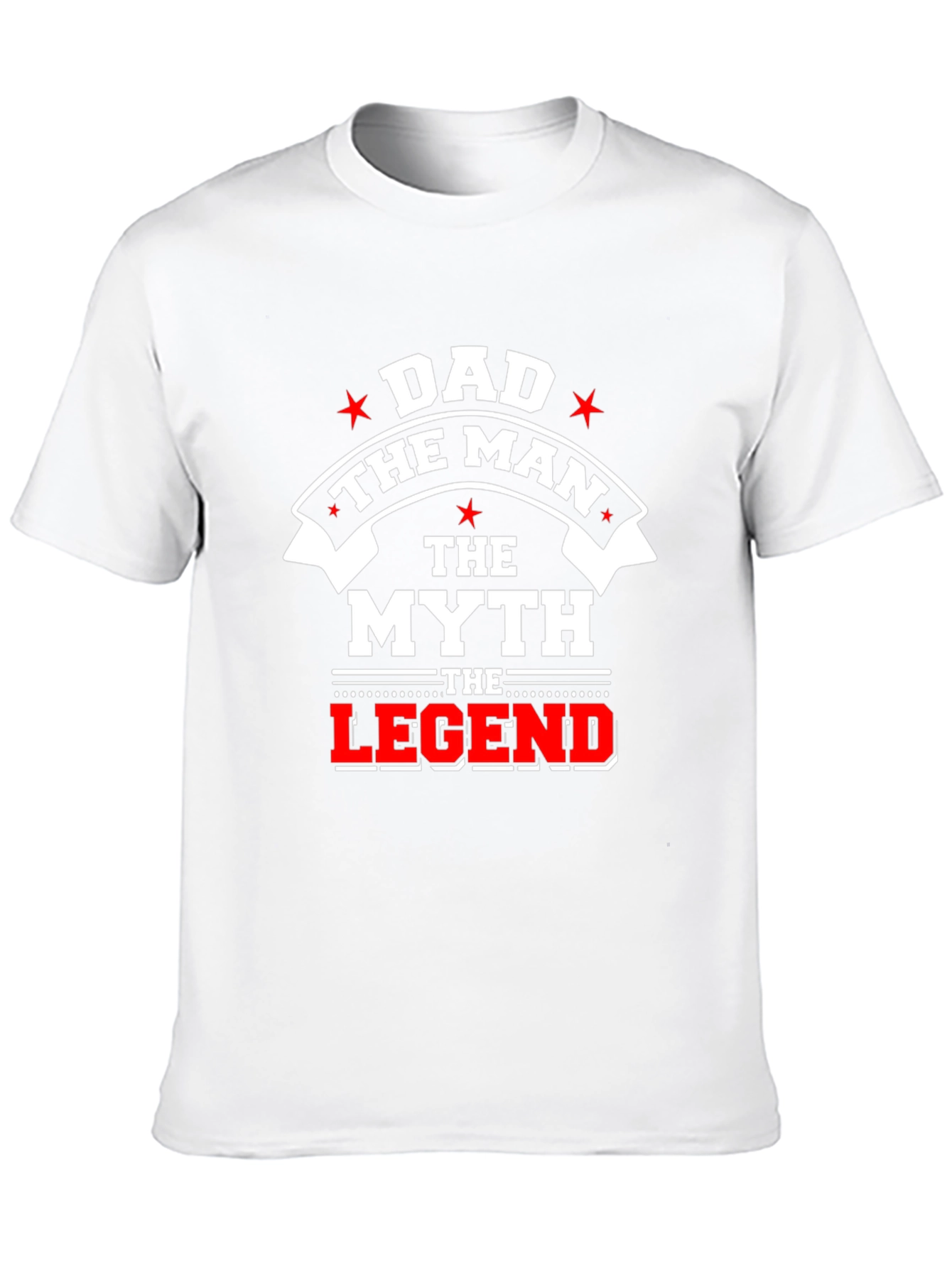 Dad The Man The Myth The Legend Black T-Shirt