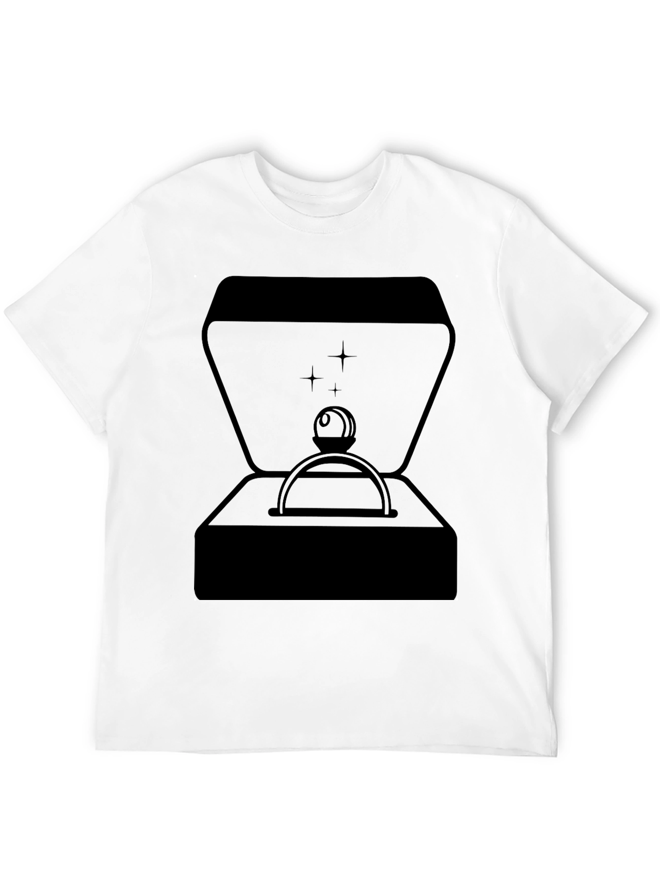 Ring Box Graphic Tee - Stylish Black T-Shirt