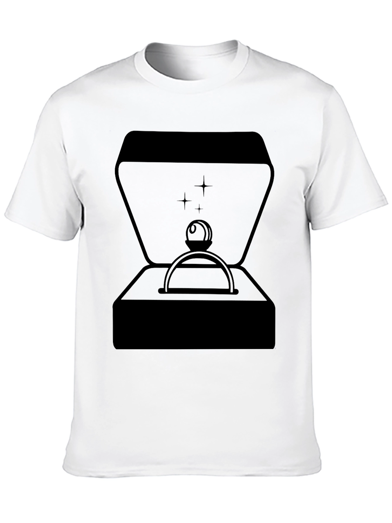 Ring Box Graphic Tee - Stylish Black T-Shirt
