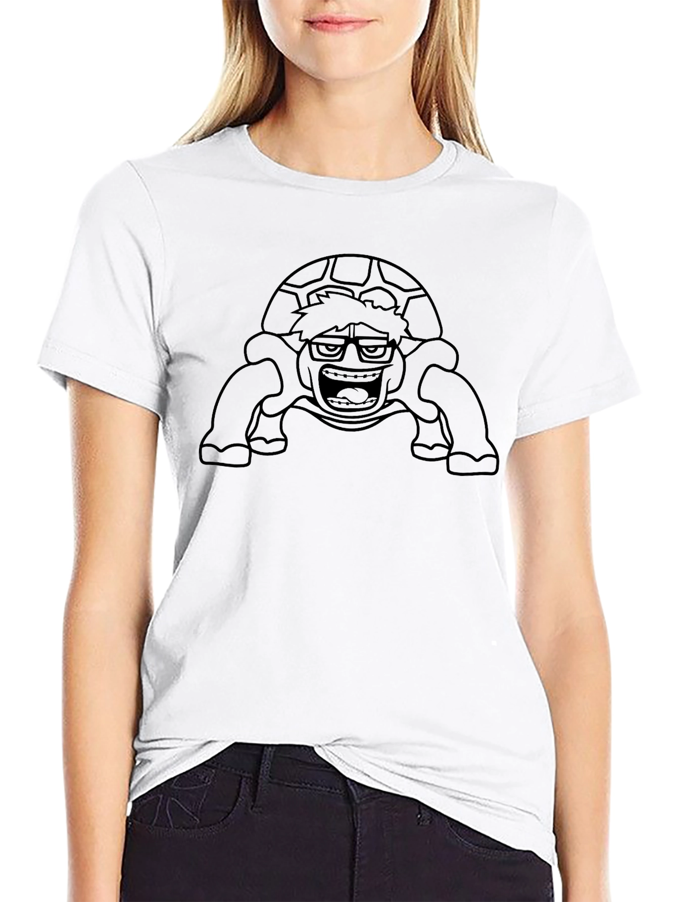 Turtle Man Black T-Shirt
