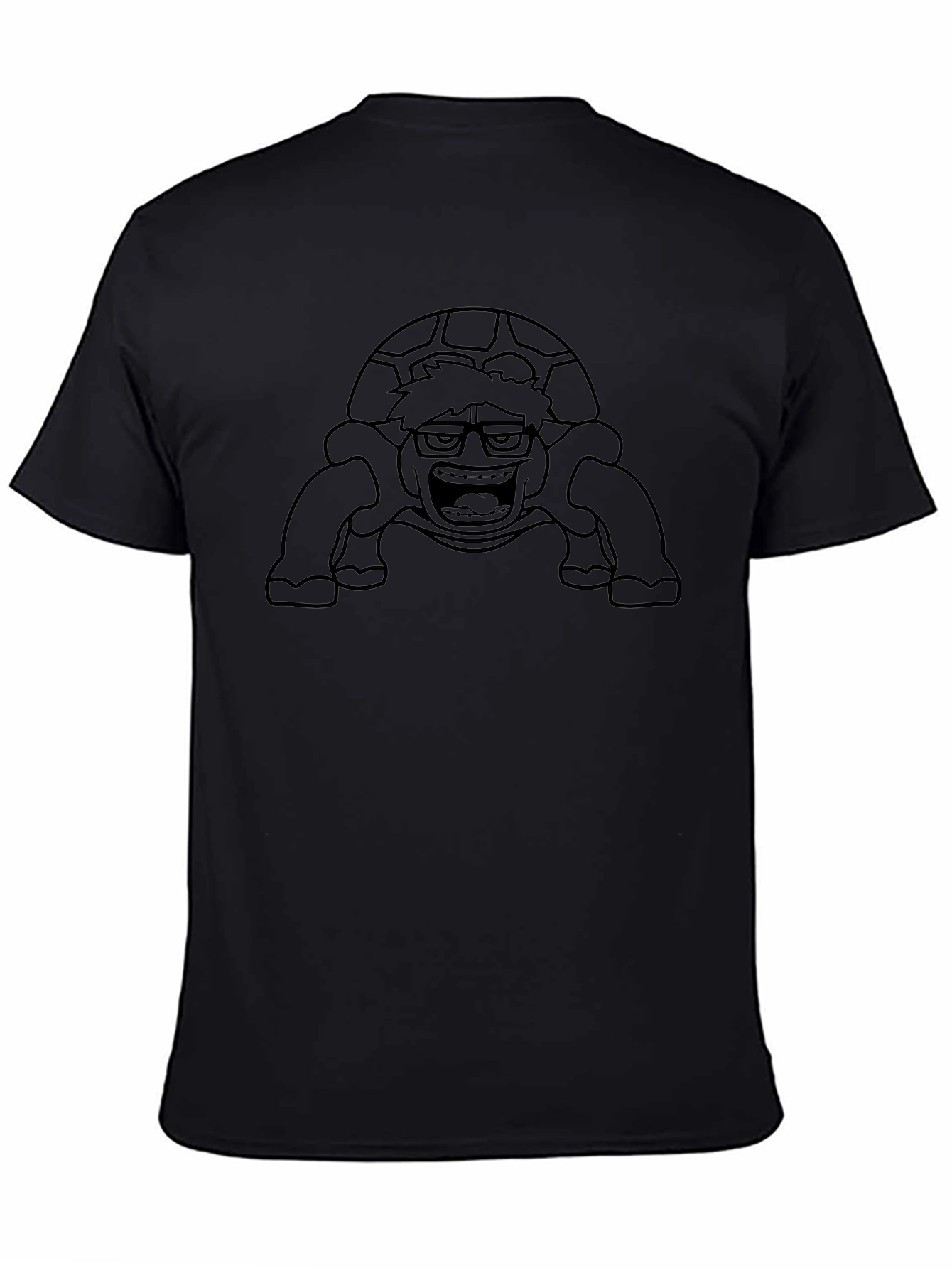 Turtle Man Black T-Shirt