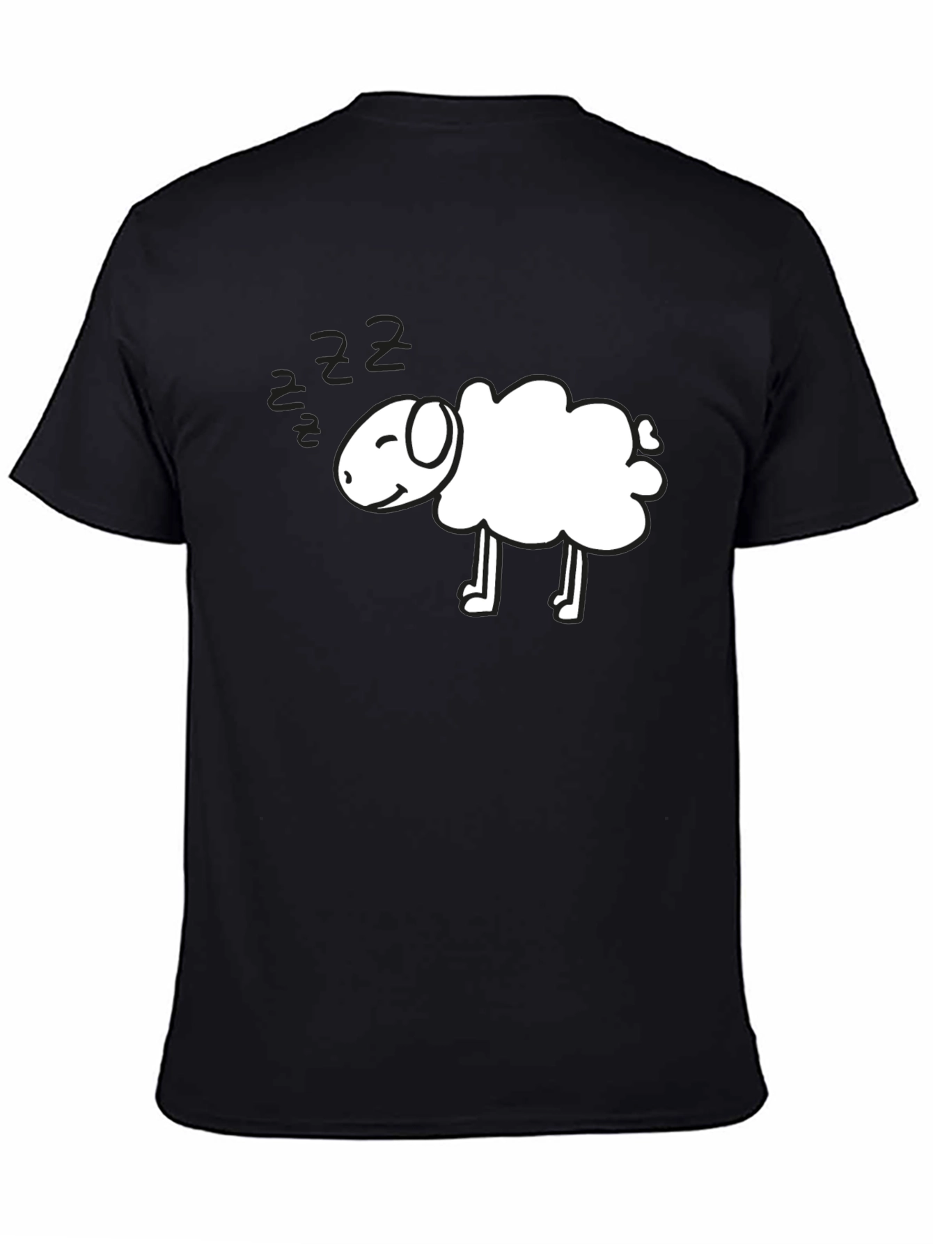 Cute Sheep Cartoon Graphic T-Shirt