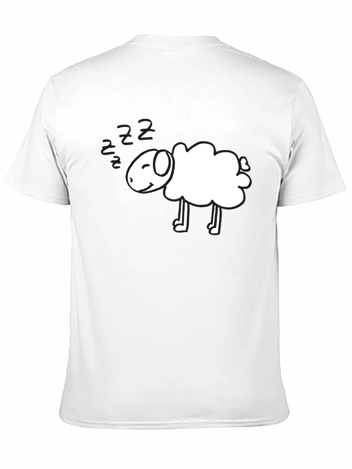Cute Sheep Cartoon Graphic T-Shirt