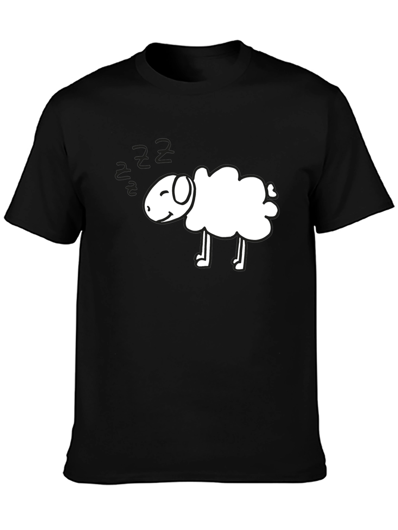 Cute Sheep Cartoon Graphic T-Shirt