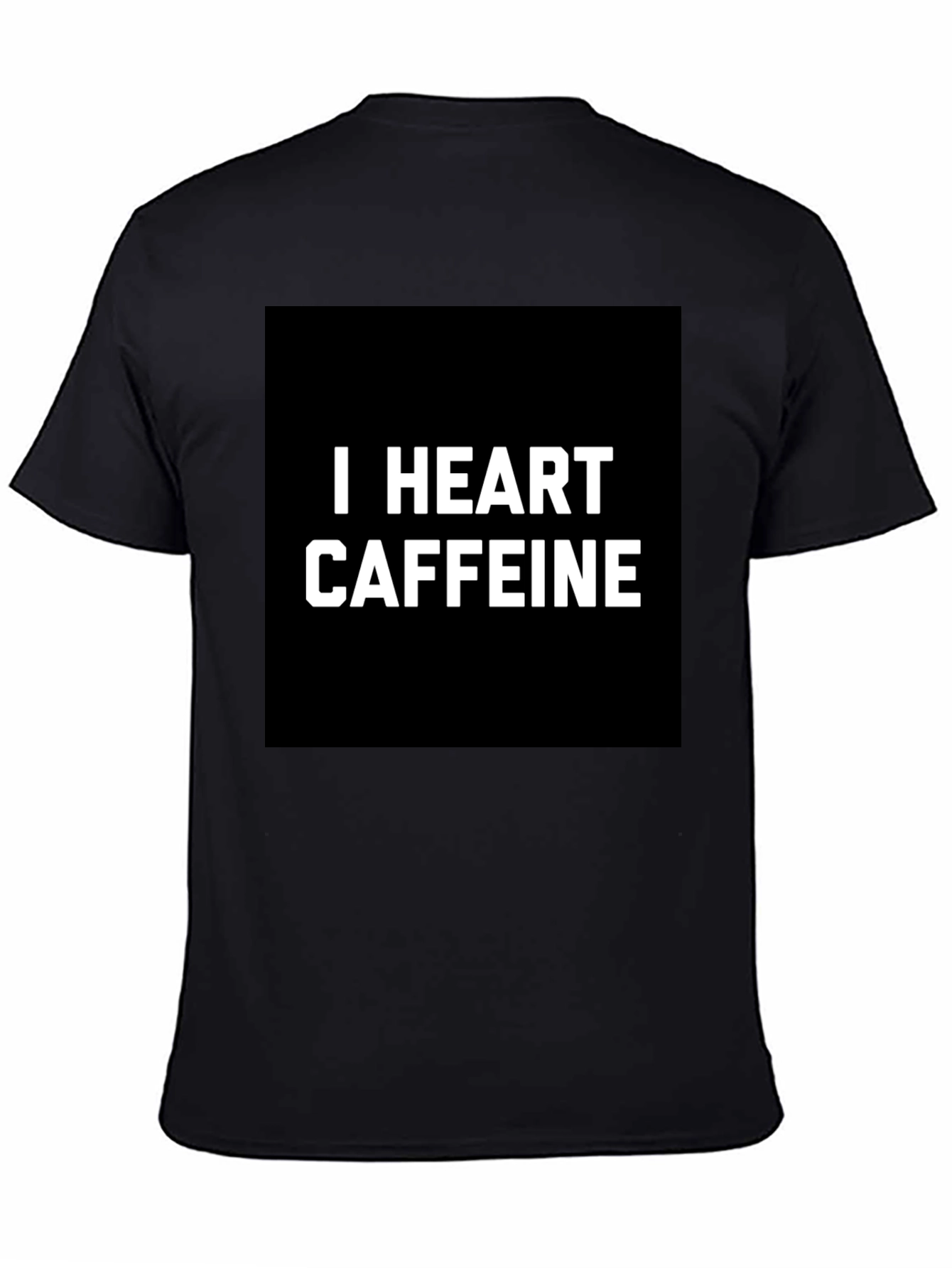 I Heart Caffeine Black T-Shirt