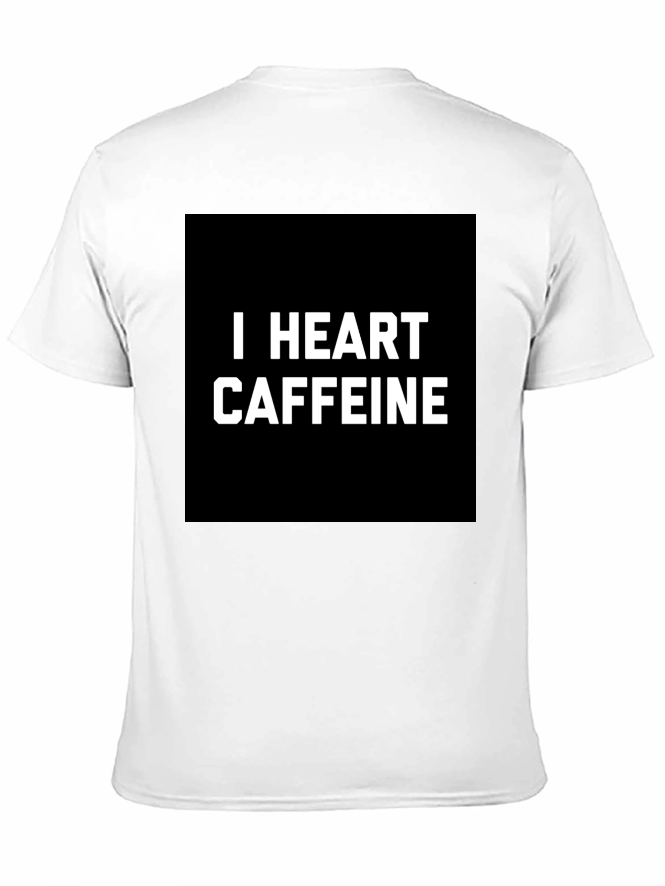 I Heart Caffeine Black T-Shirt