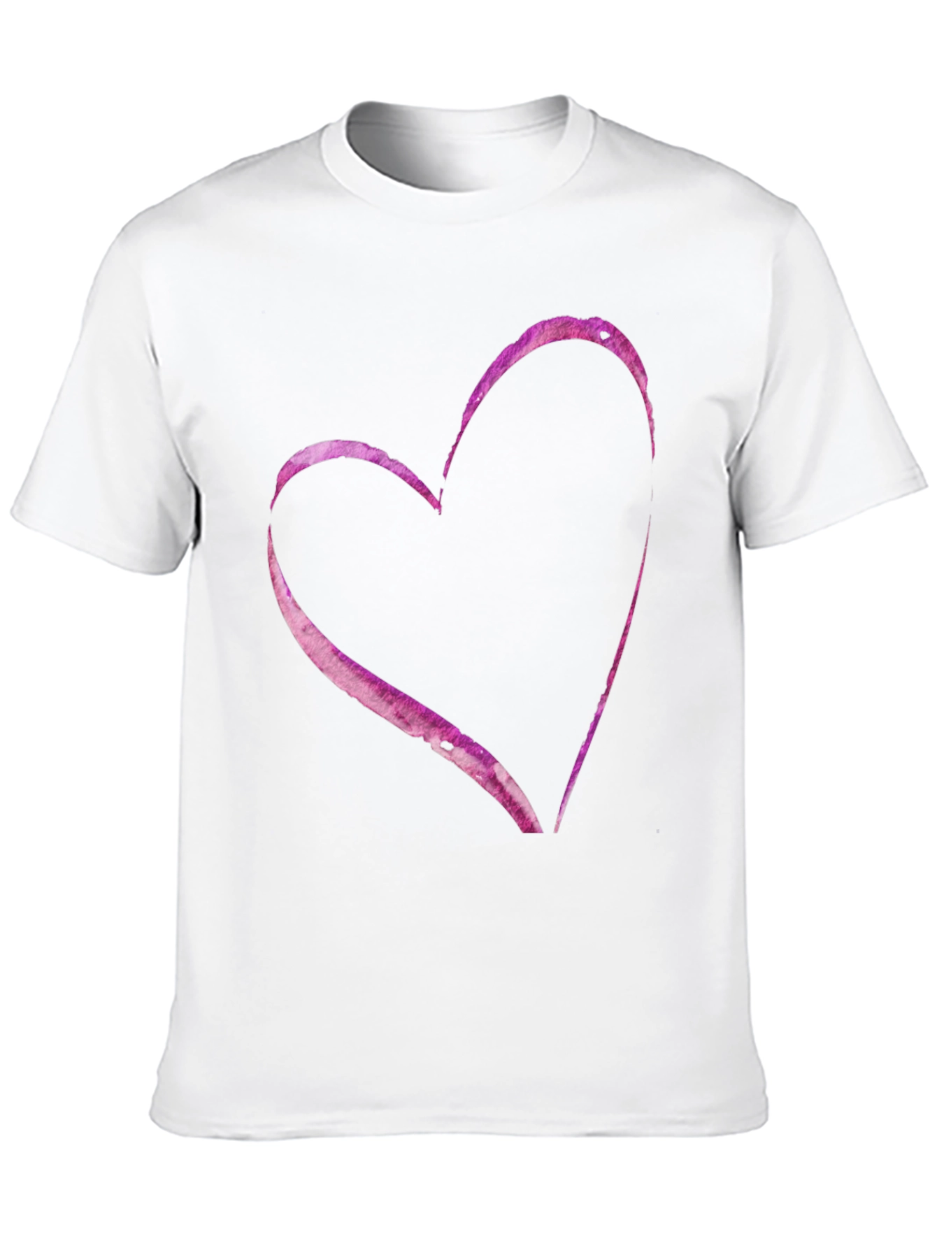 Heart Print Casual T-Shirt