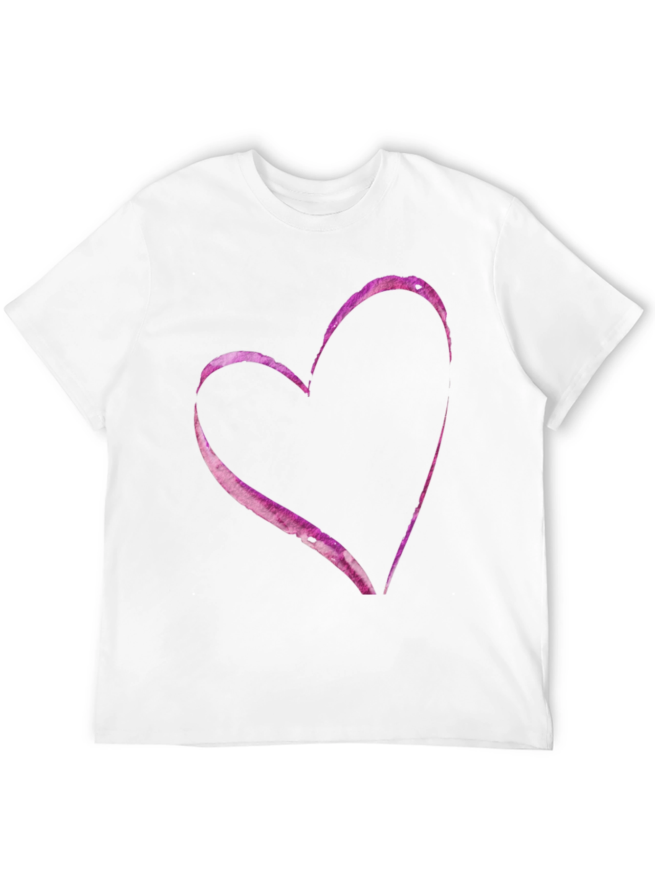 Heart Print Casual T-Shirt