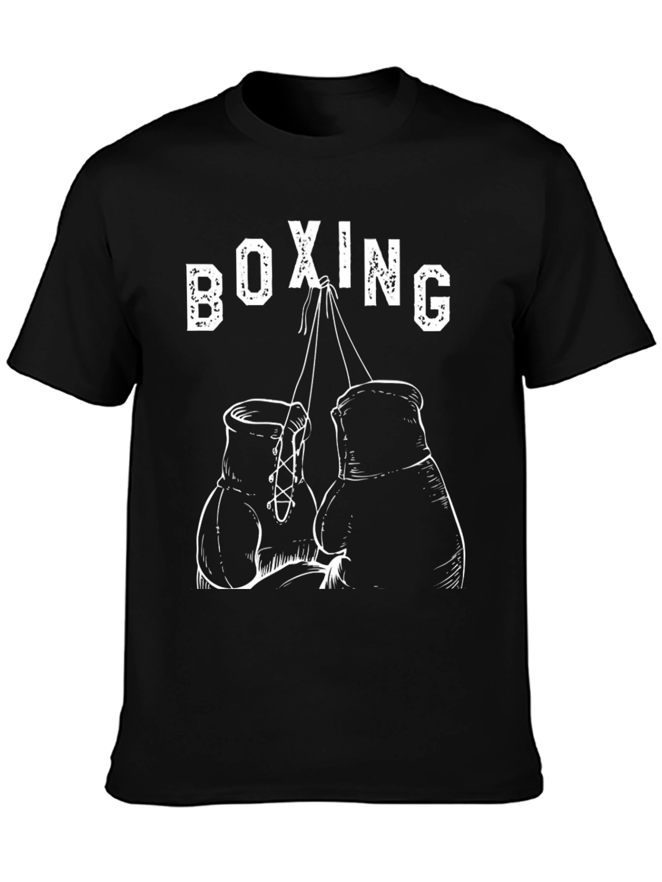 Boxing Gloves Graphic T-Shirt - Black