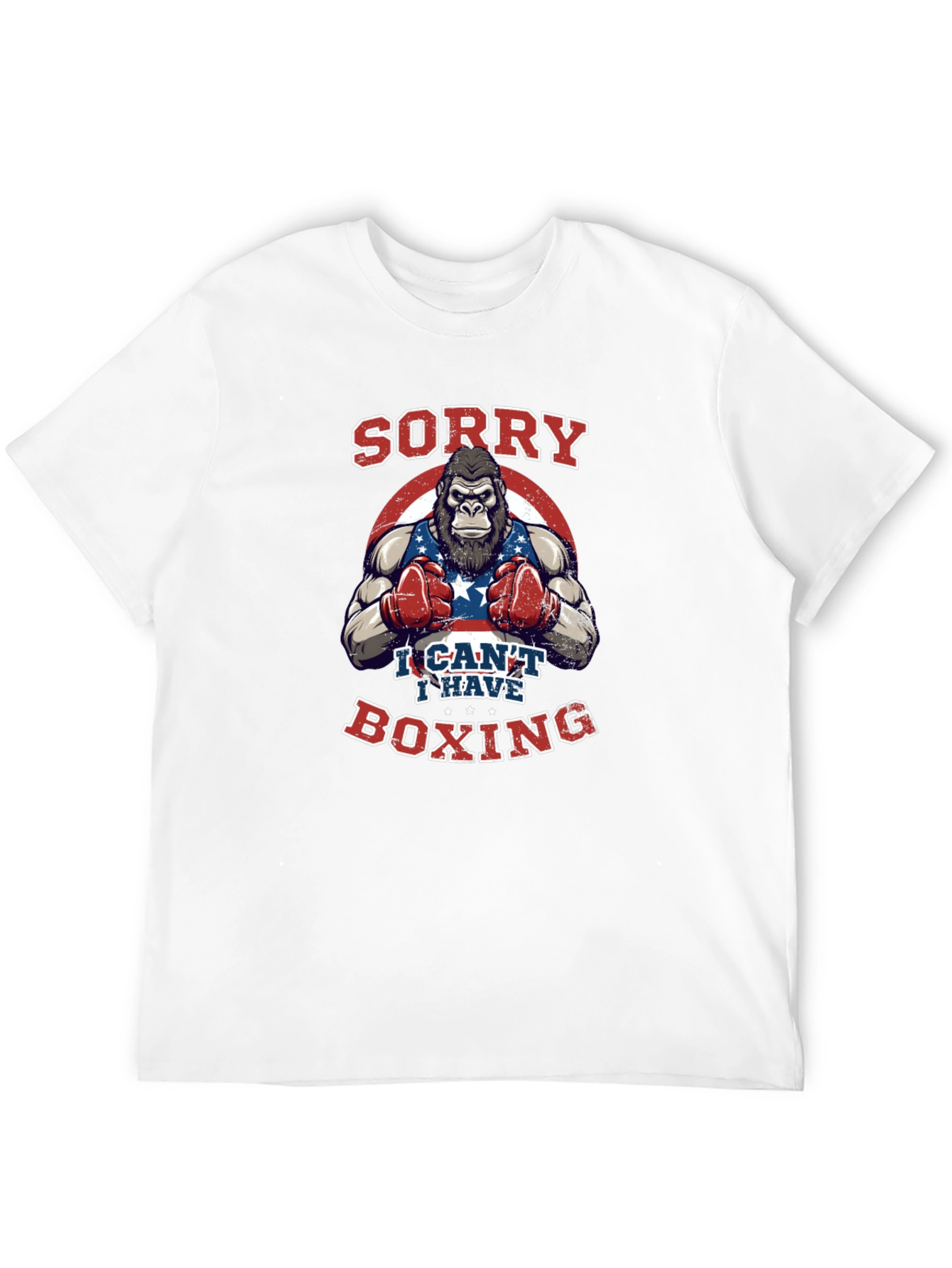 Sorry I Cant Boxing T-Shirt