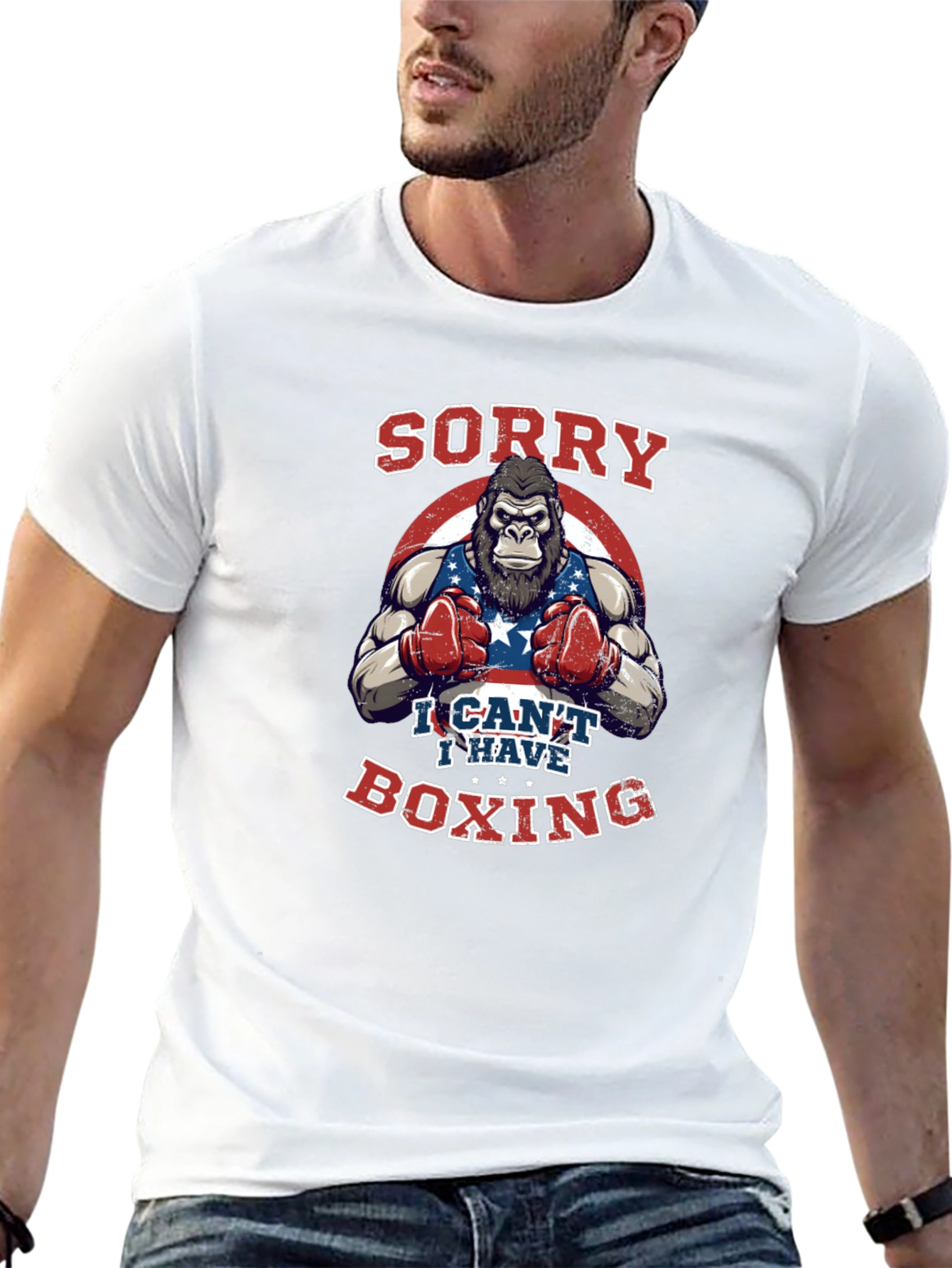 Sorry I Cant Boxing T-Shirt