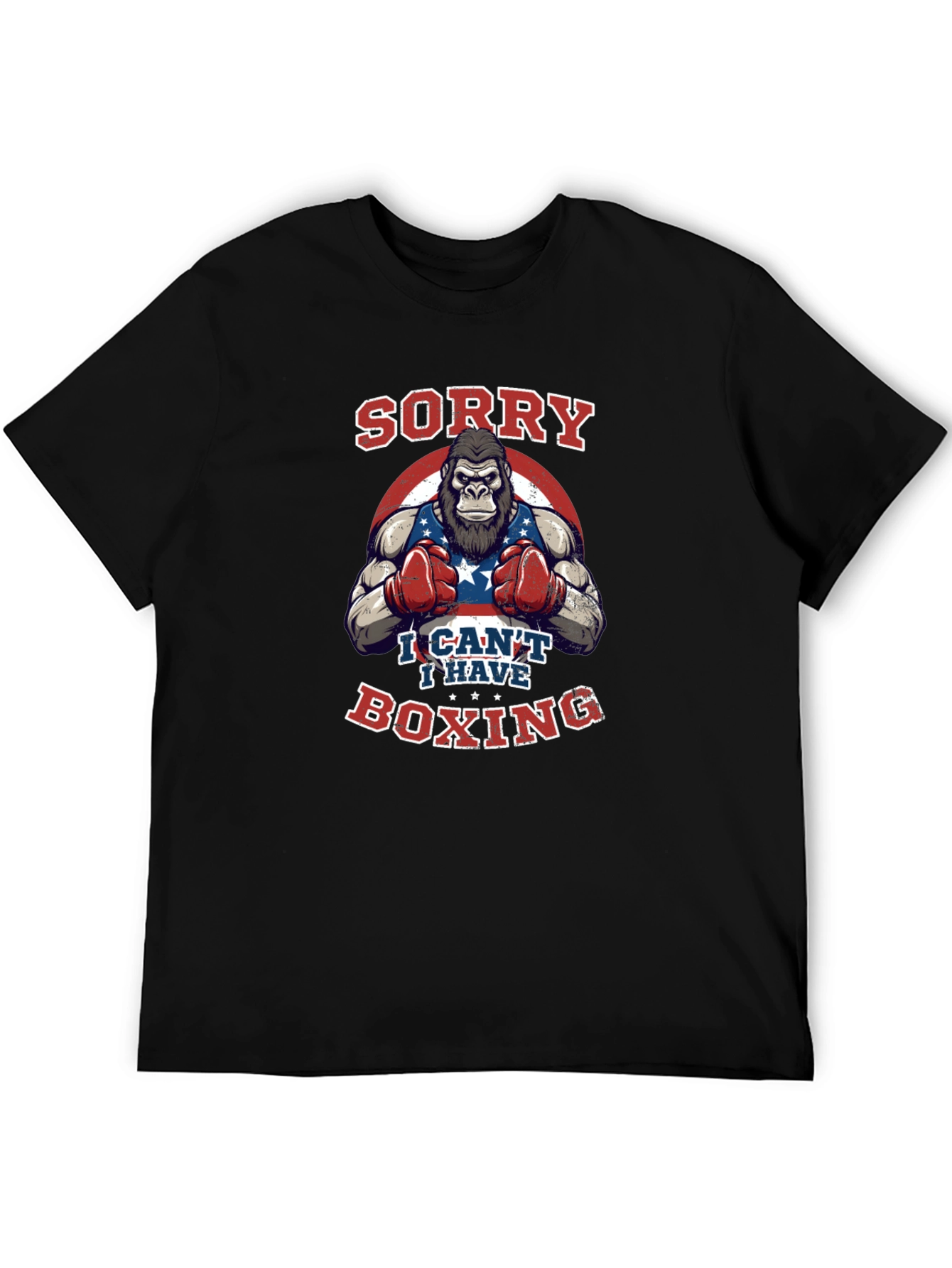 Sorry I Cant Boxing T-Shirt