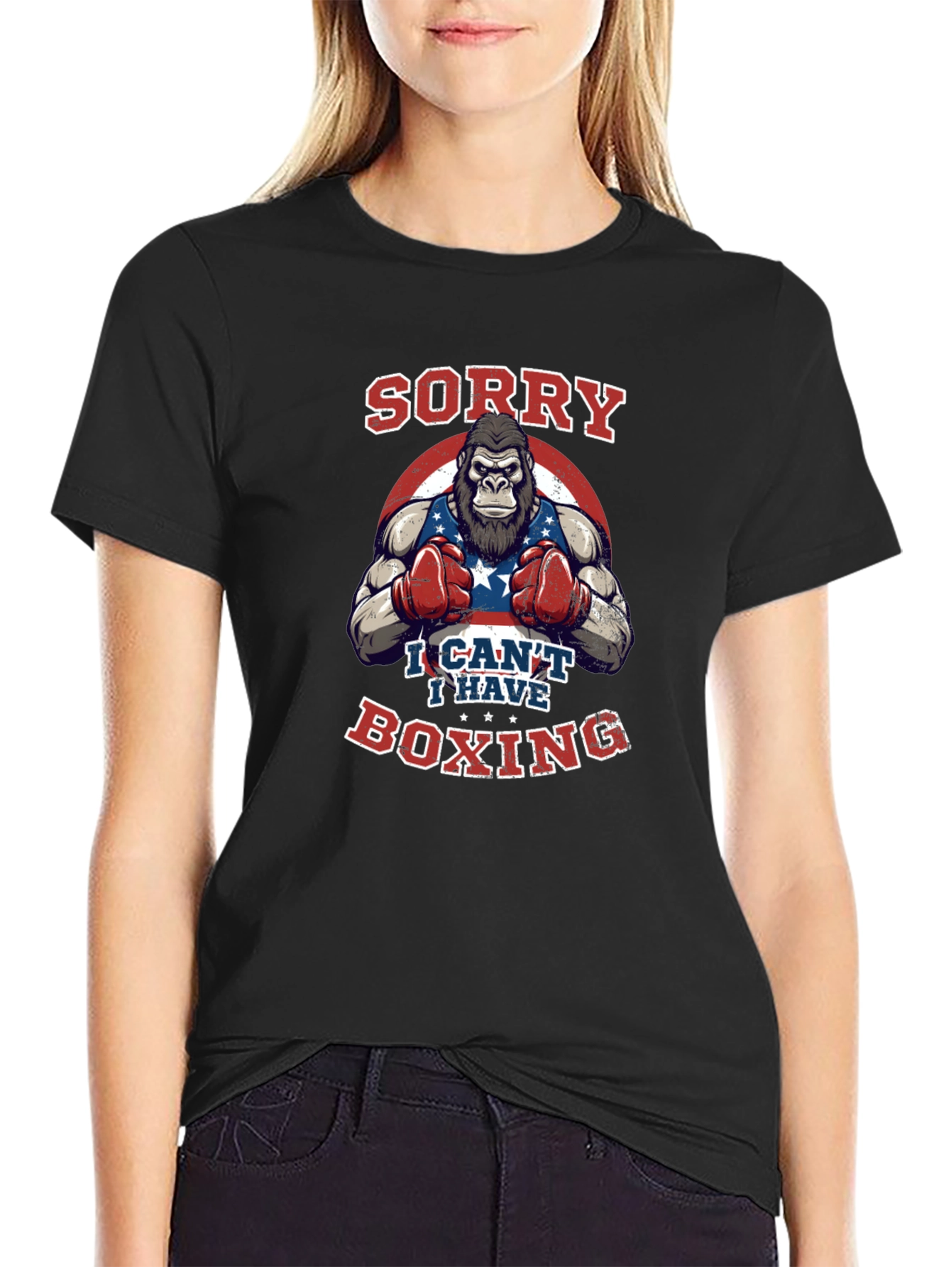 Sorry I Cant Boxing T-Shirt
