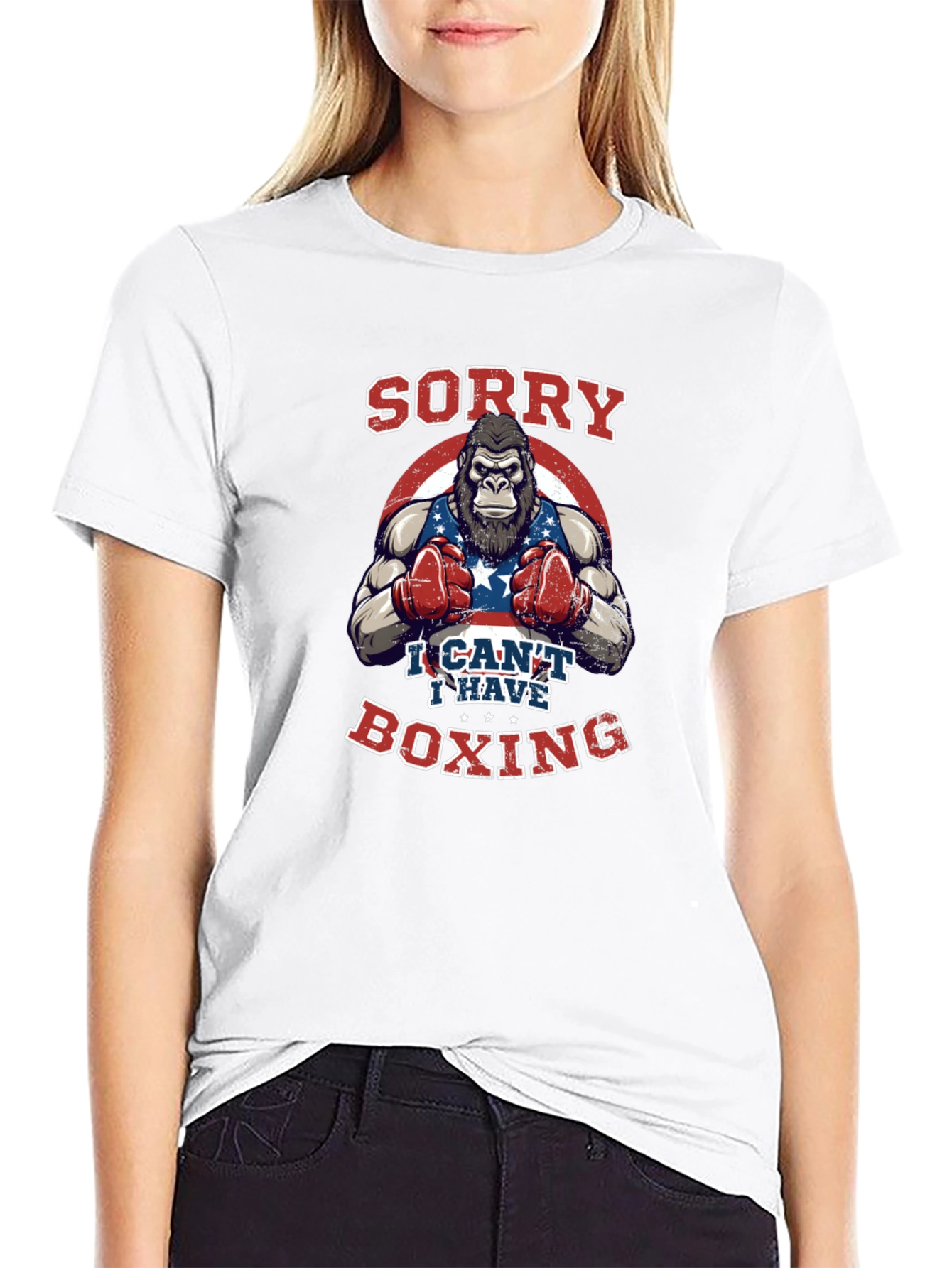 Sorry I Cant Boxing T-Shirt