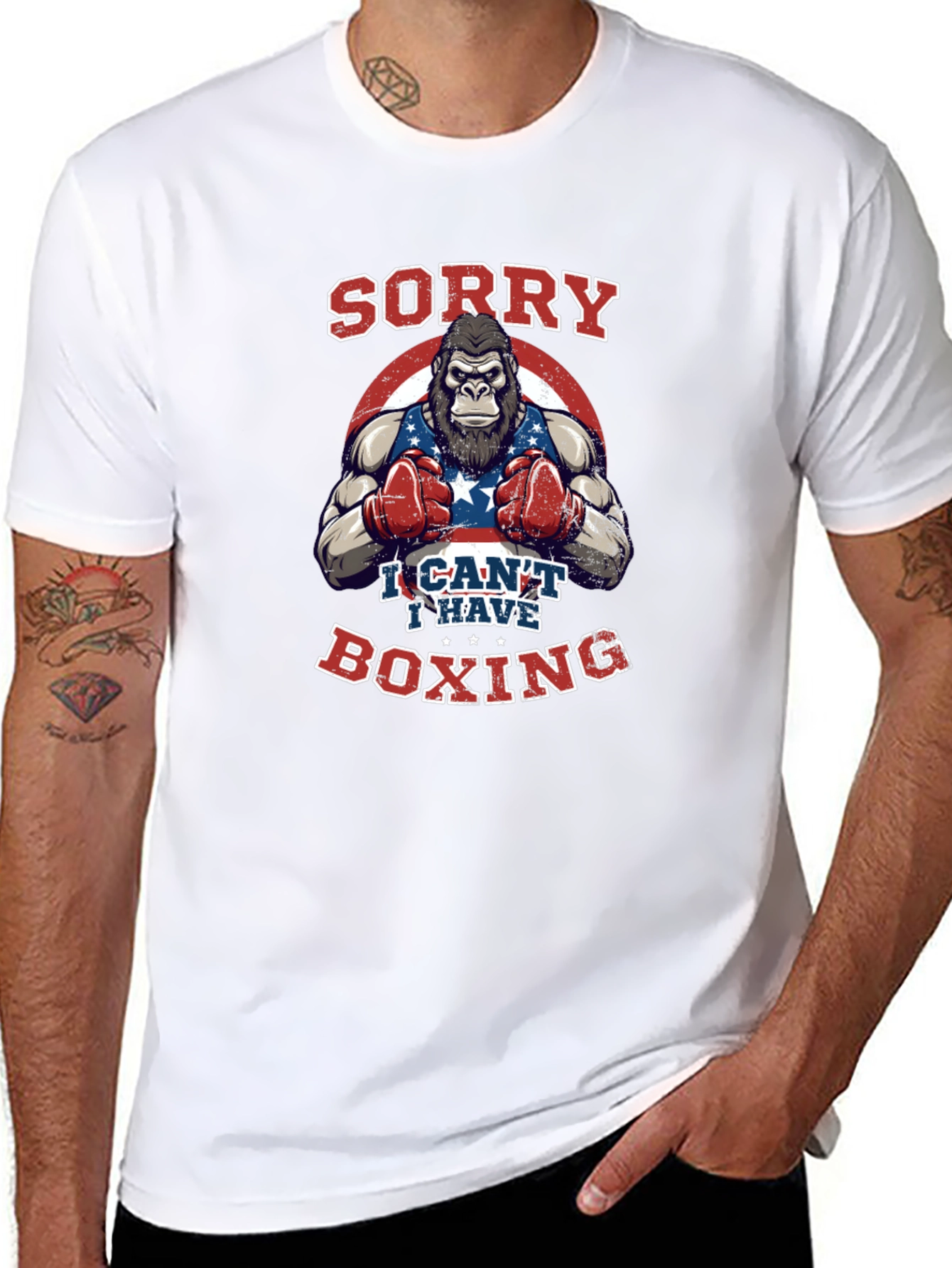 Sorry I Cant Boxing T-Shirt