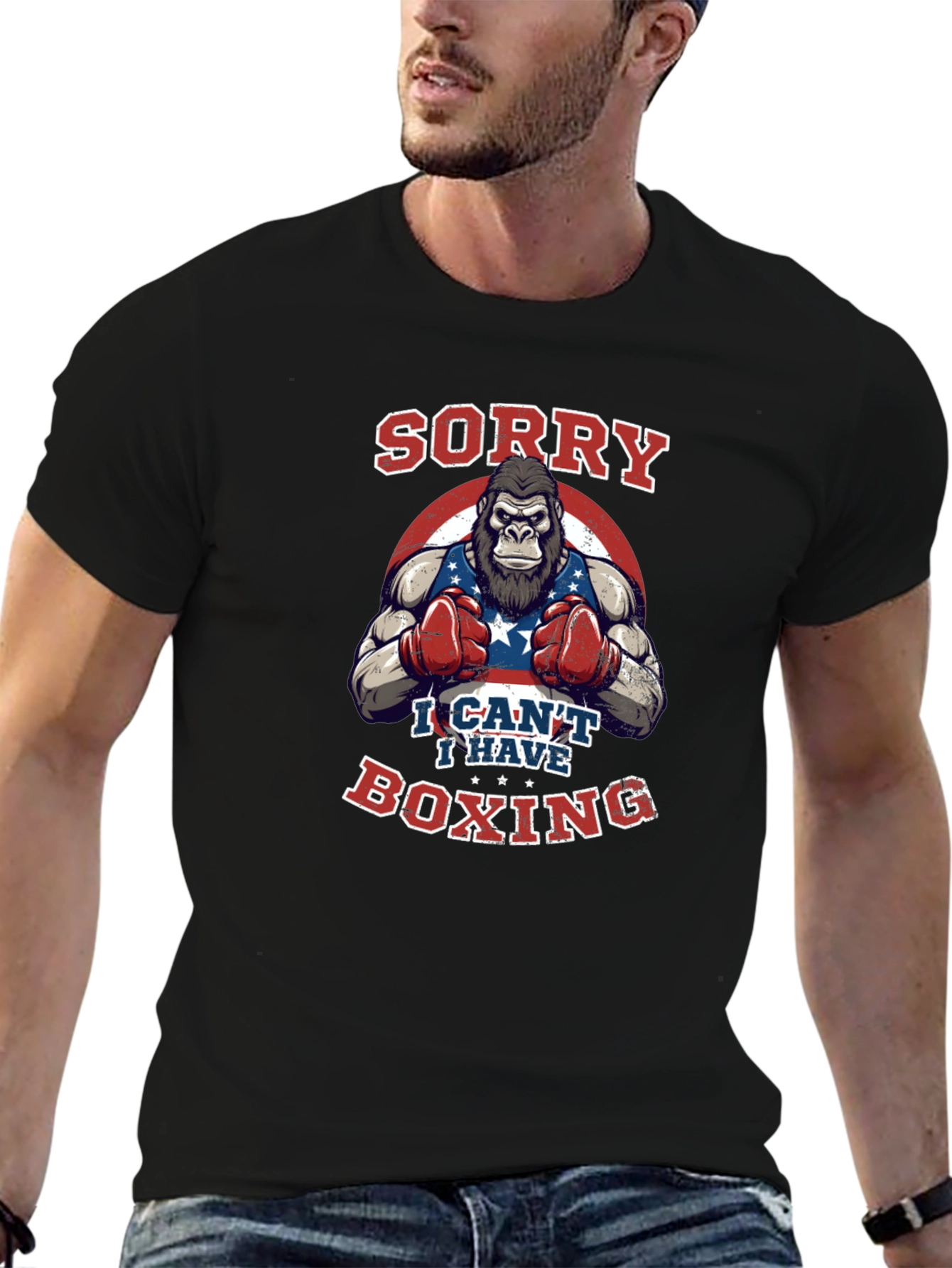 Sorry I Cant Boxing T-Shirt