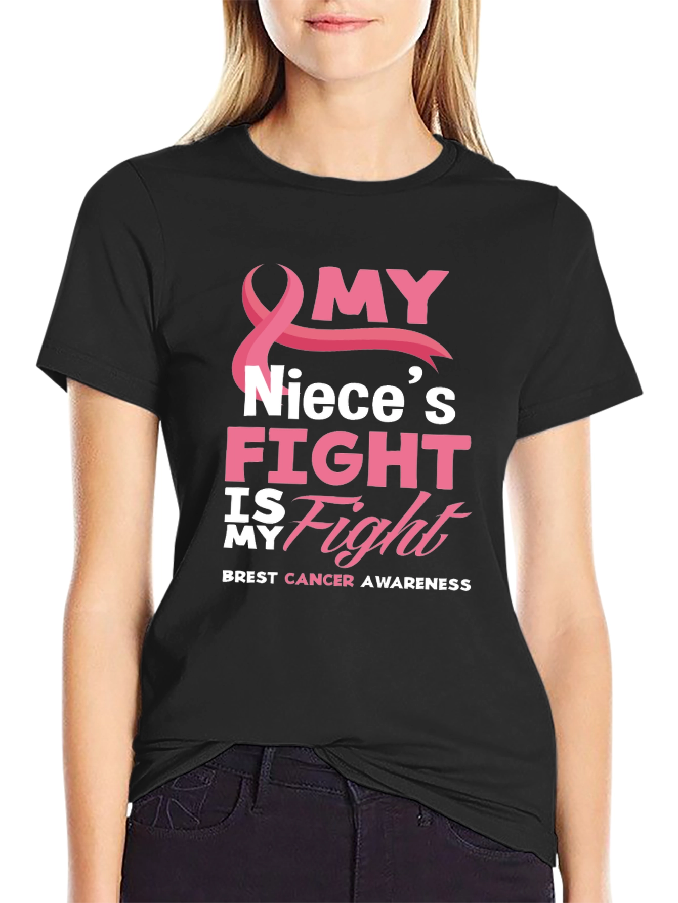 My Nieces Fight Breast Cancer Awareness T-Shirt