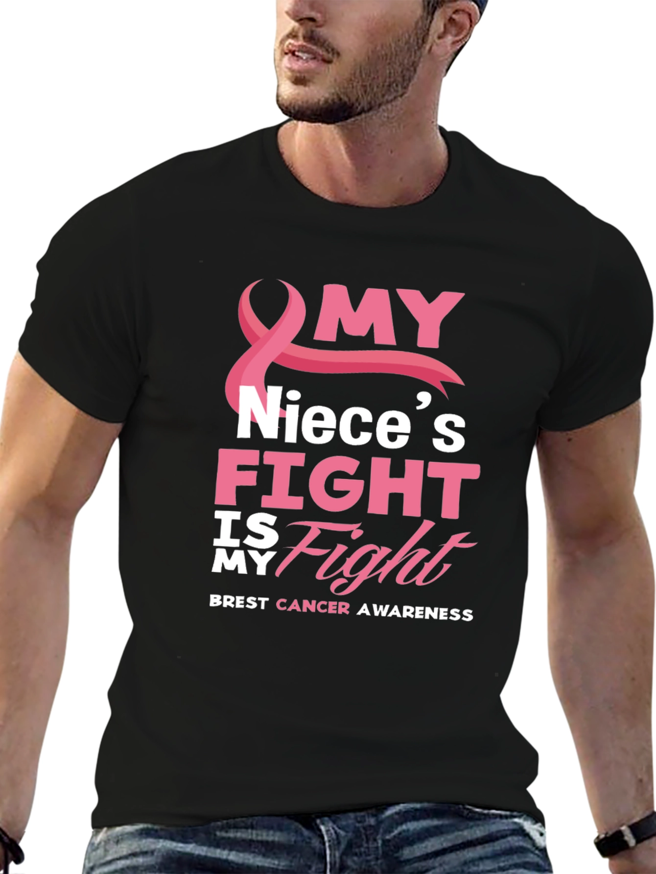 My Nieces Fight Breast Cancer Awareness T-Shirt