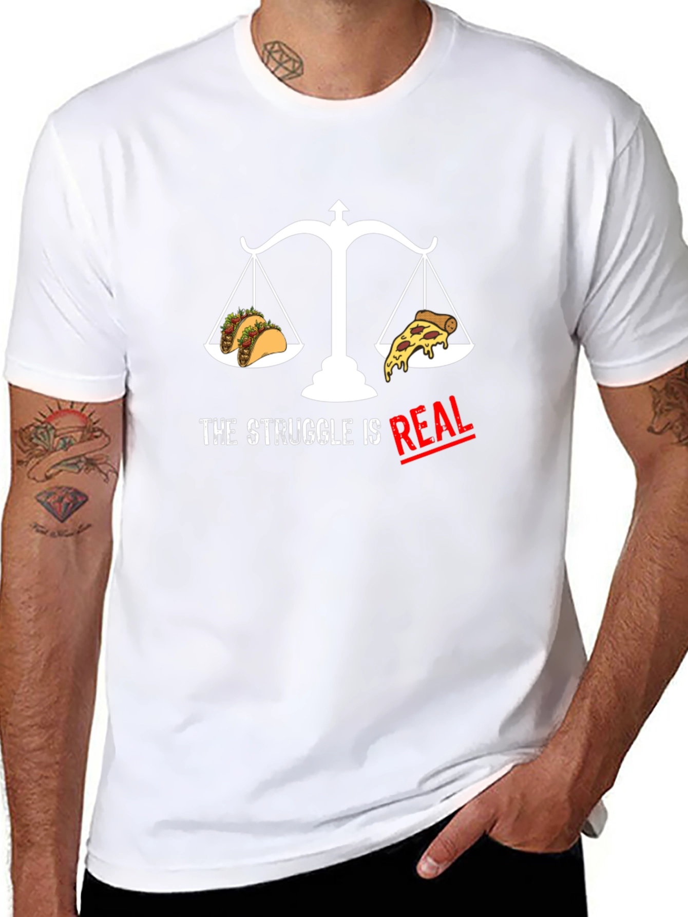 Taco vs Pizza Funny T-Shirt