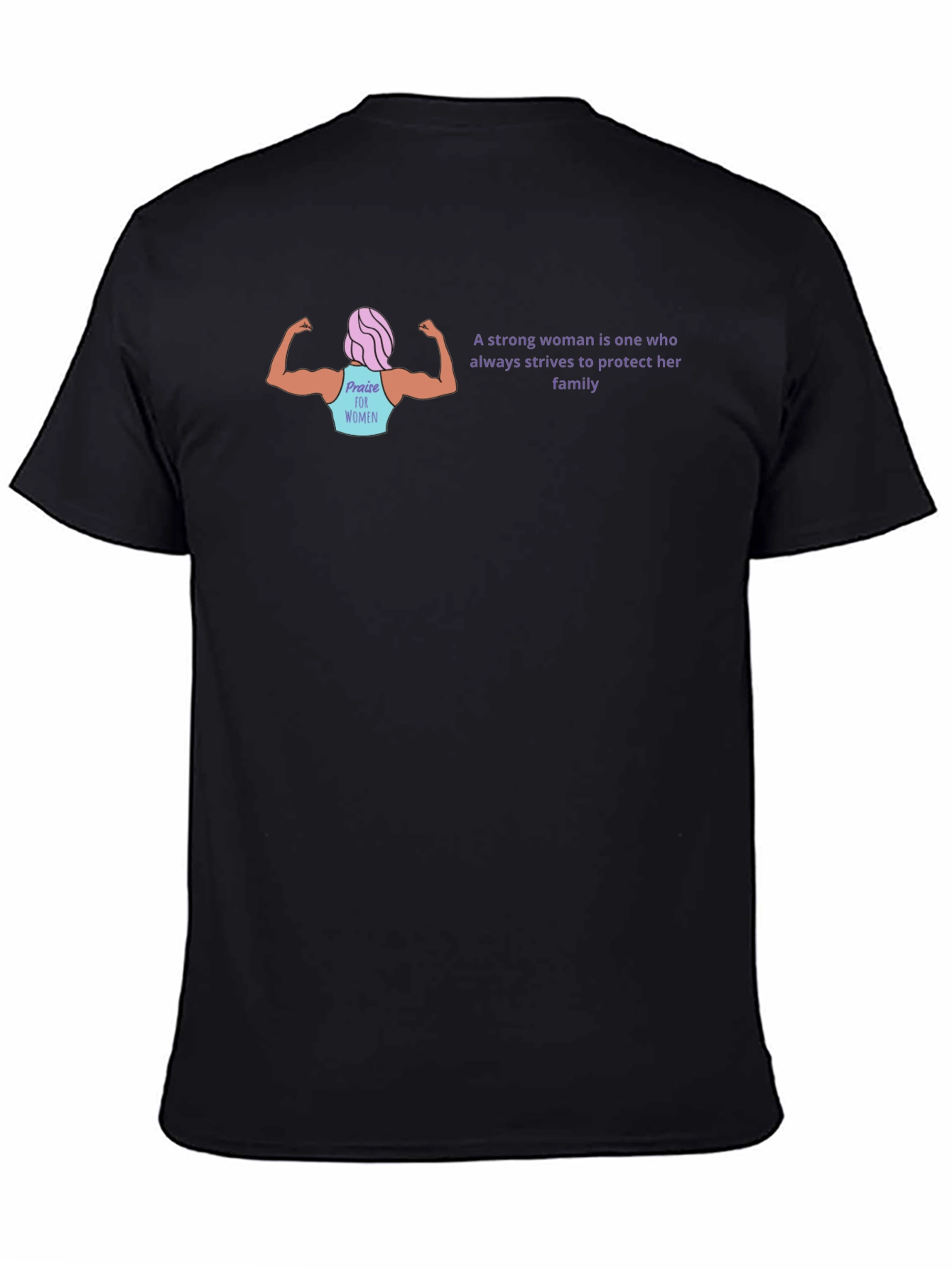 Strong Woman Graphic Tee - Empowering Statement Shirt