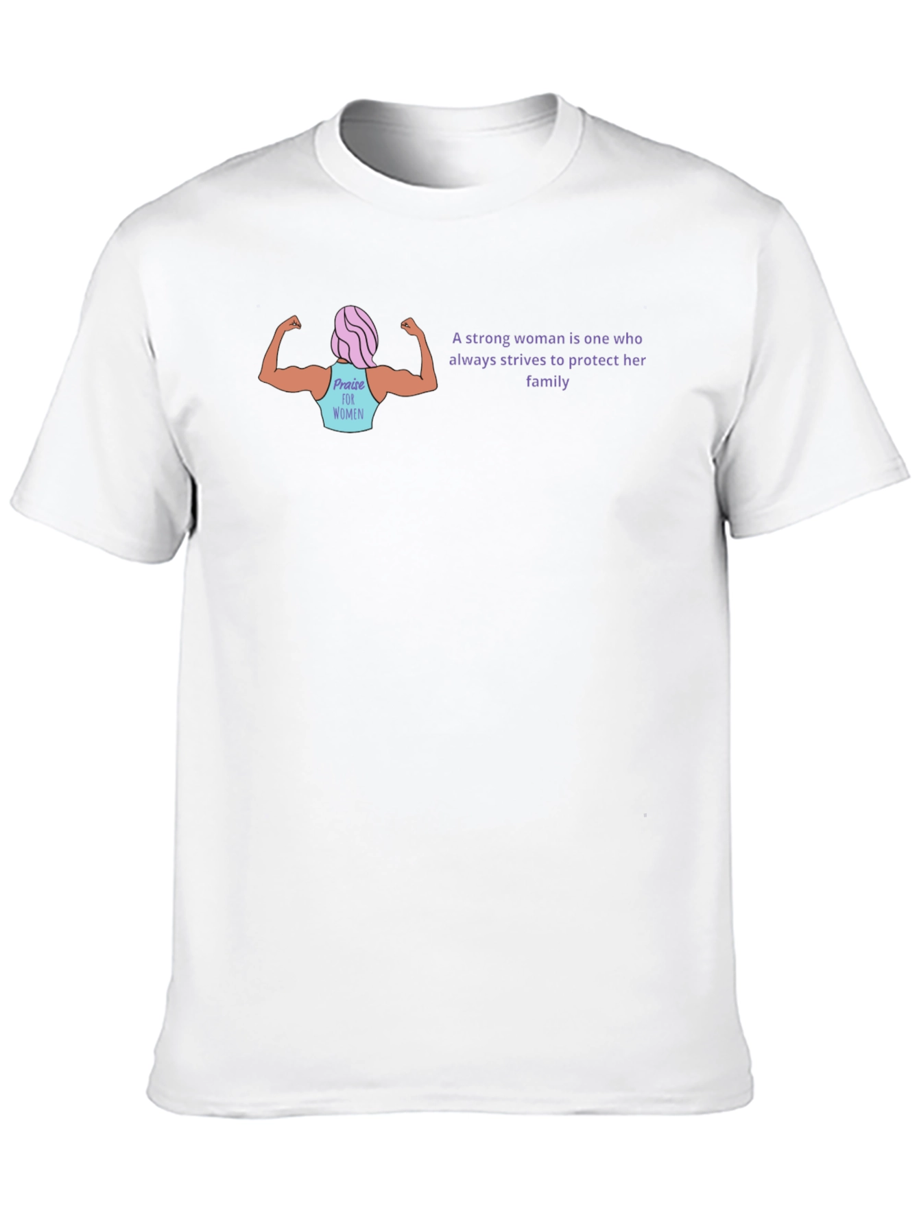 Strong Woman Graphic Tee - Empowering Statement Shirt