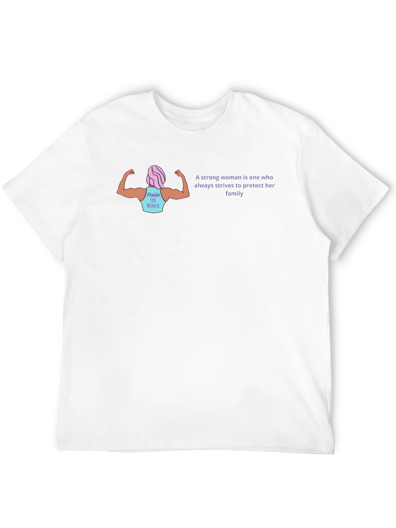 Strong Woman Graphic Tee - Empowering Statement Shirt