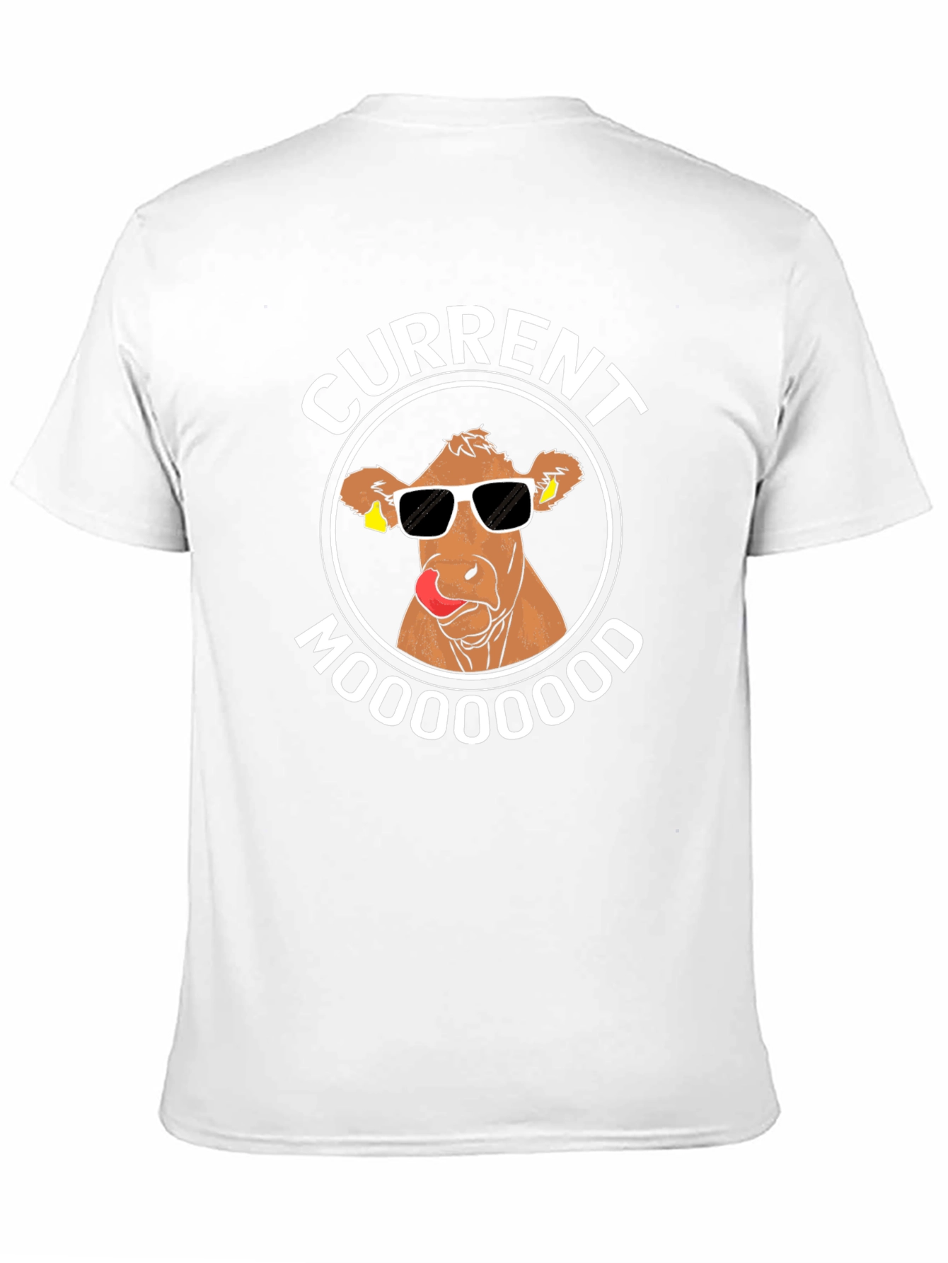 Current Mooood T-Shirt - Funny Cow Design