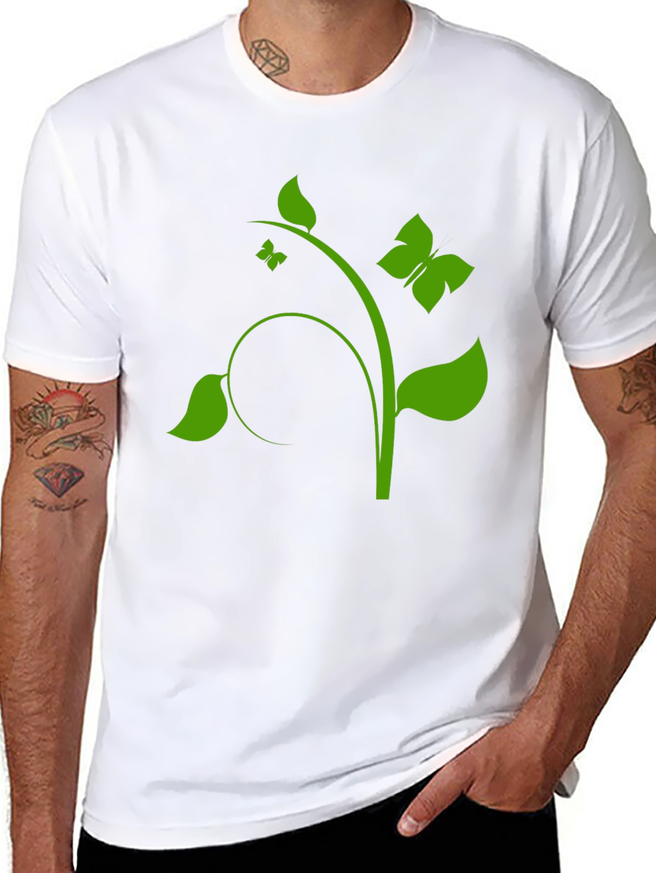 Natures Touch Black T-Shirt
