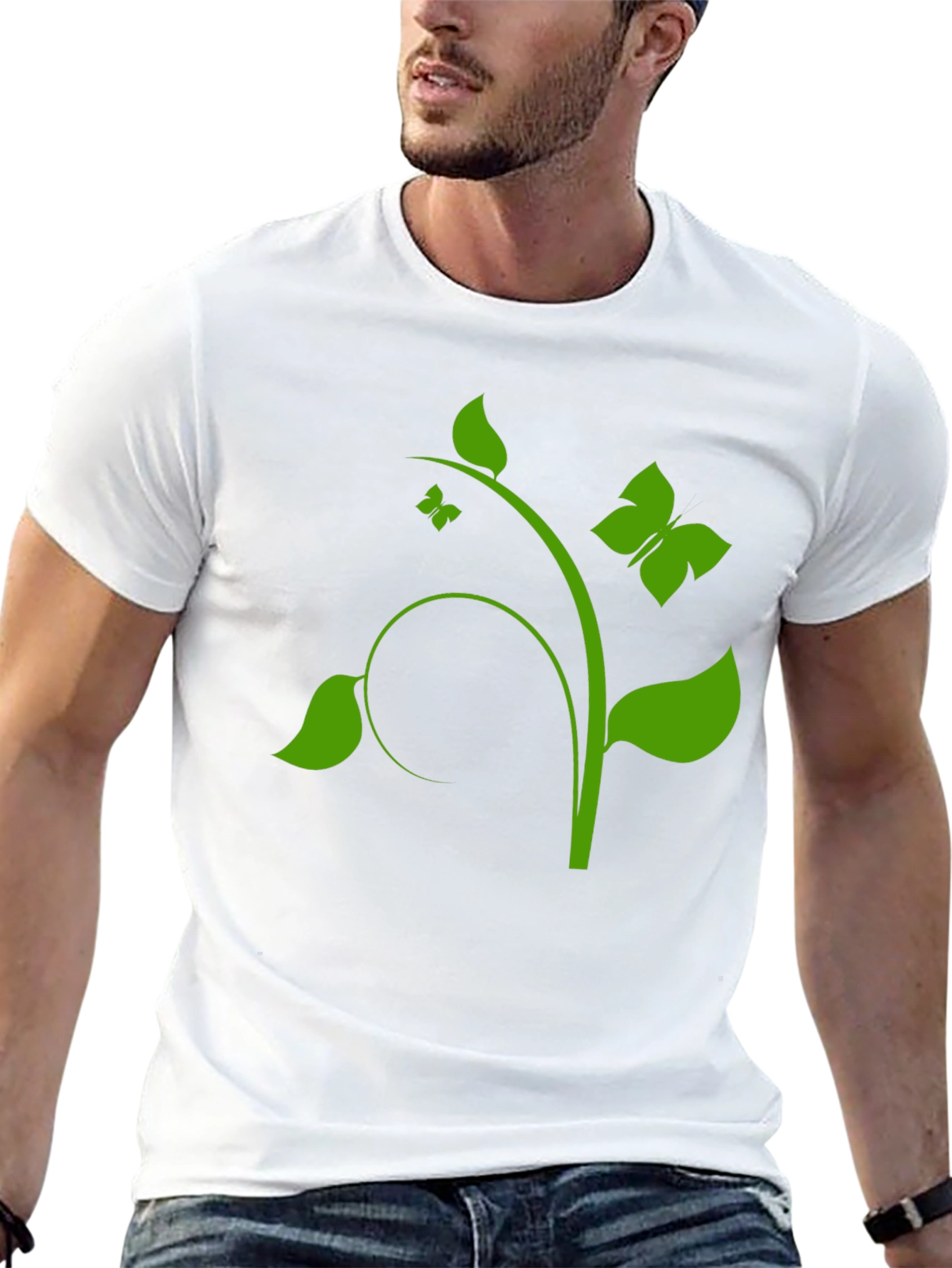 Natures Touch Black T-Shirt