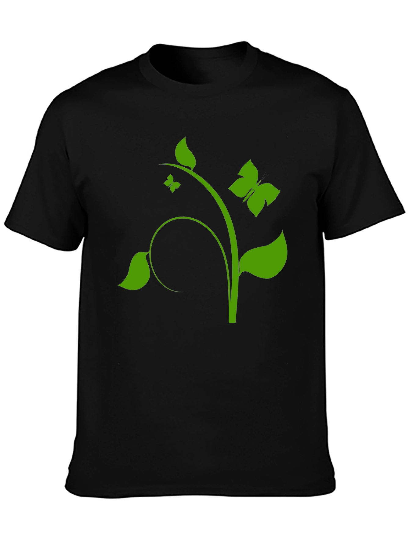 Natures Touch Black T-Shirt