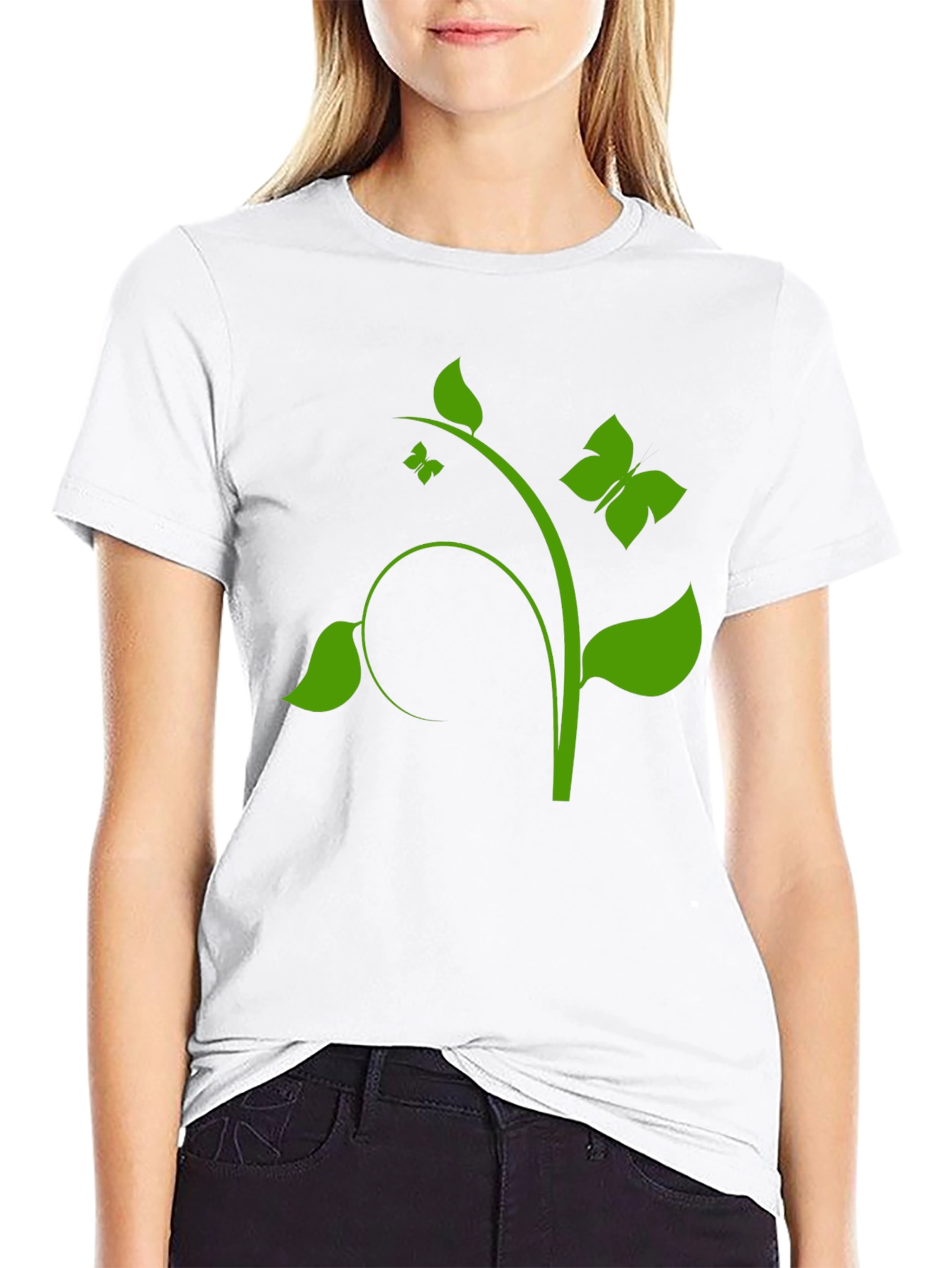 Natures Touch Black T-Shirt